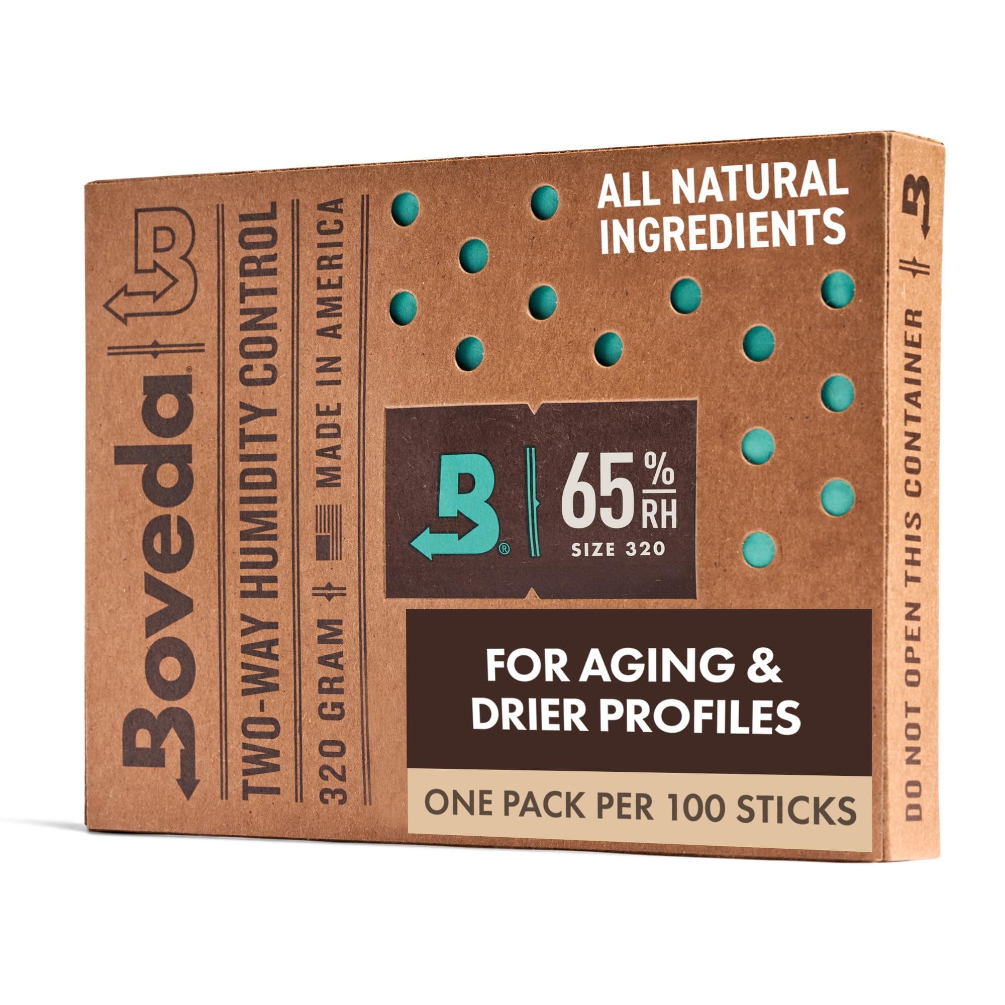 65% Two-Way Humidity Control Pack For Aging & Long-Term Storage in Large Plastic & Wood Boxes – Size 320 – Single – Moisture Absorber – Humidifier Pack – Individually Wrapped Hydration Packet