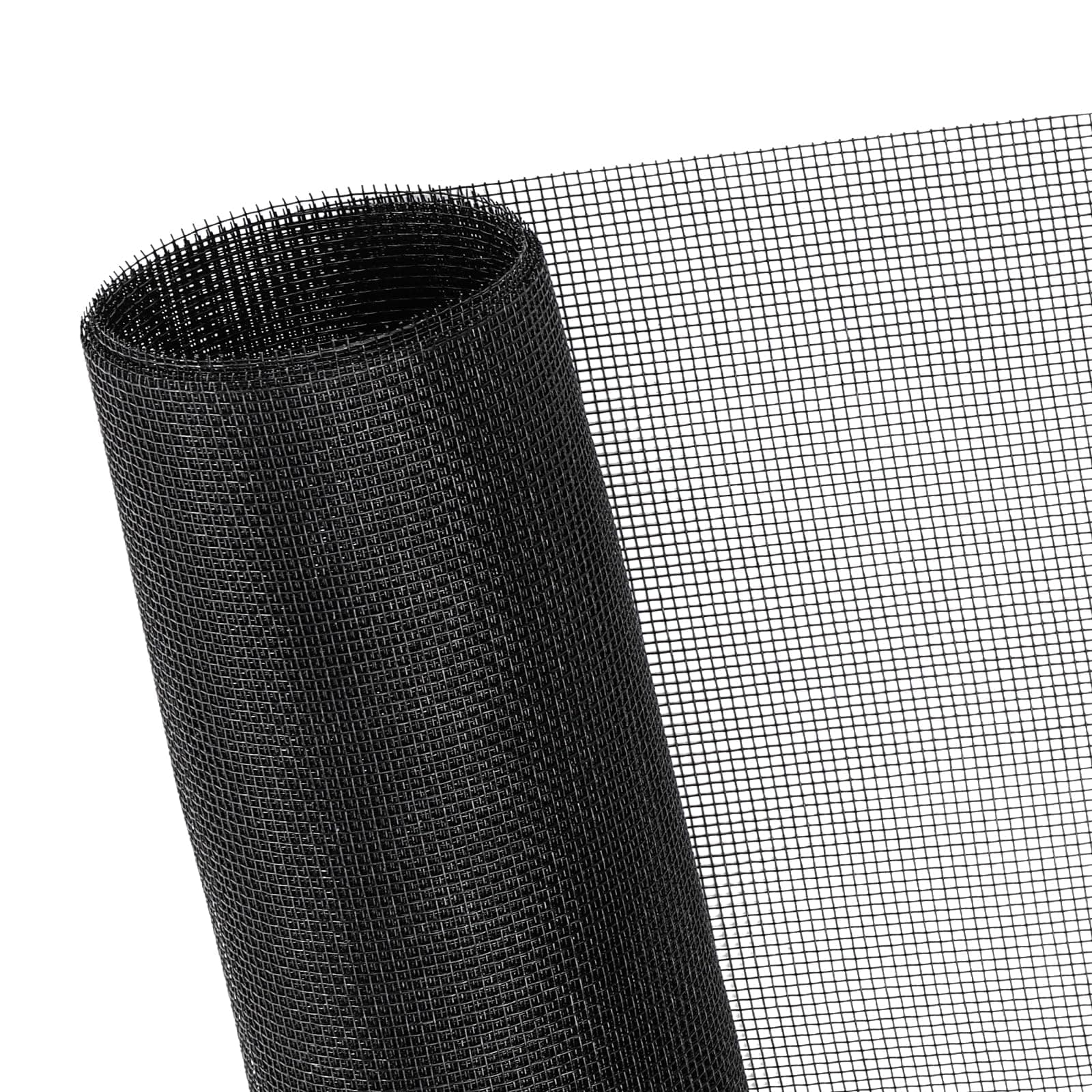 HBSTUDIO Window Screen Mesh, 120cm x 250 cmFiberglass Window Screen, Screen Door Mesh, Windows Screens and Screen Door Replacement, Patio Screen Mesh(Black)