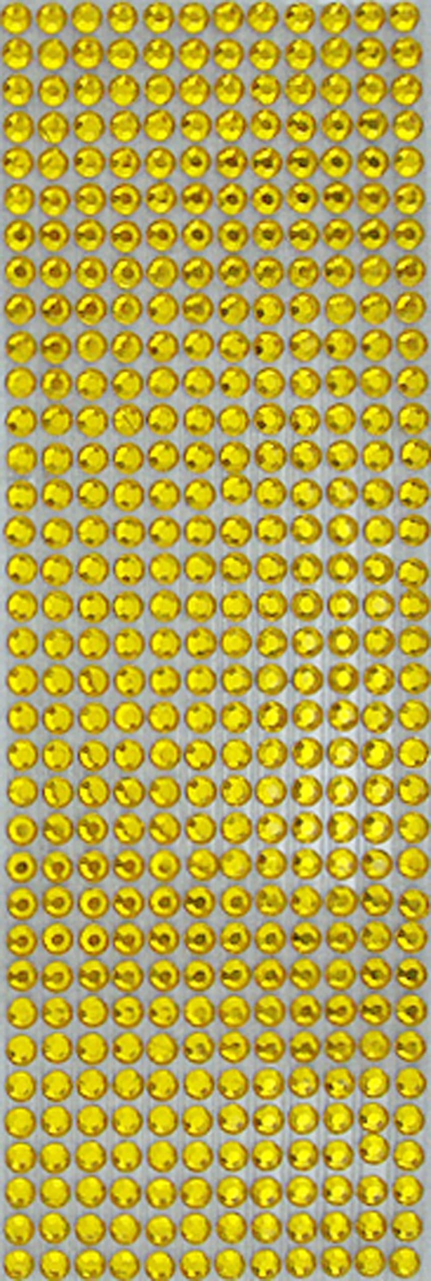 Rhinestone Strips 50149 Sticker Sheet, Gold