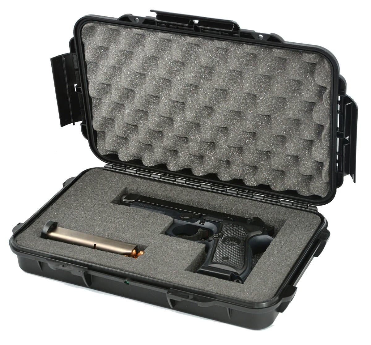 Waterproof Handgun Case Pistol Case Hard Case with Pre-Cubed Foam The Elephant Elite EL012 Recommended for Any Gun of 11.5 Inches or Smaller, with Magazines