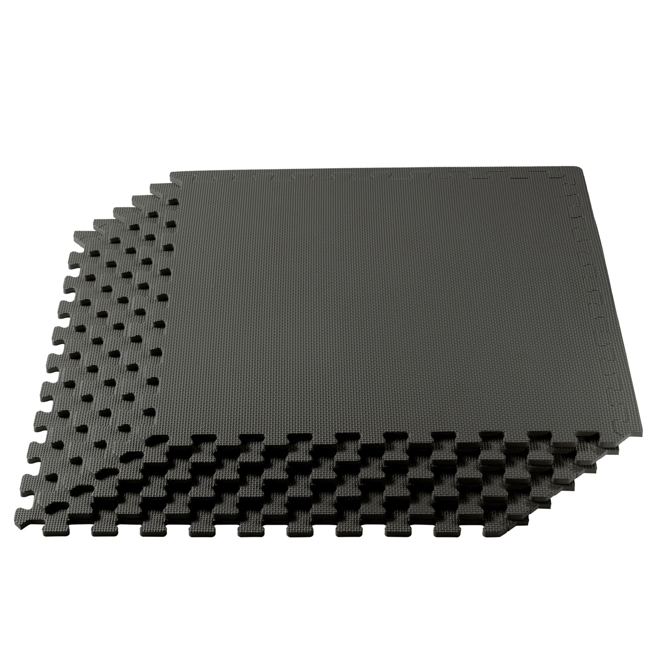 We Sell Mats 3/8" Thick Multipurpose EVA Foam Exercise Floor Mat, Interlocking Tiles, Anti-Fatigue for Home or Gym