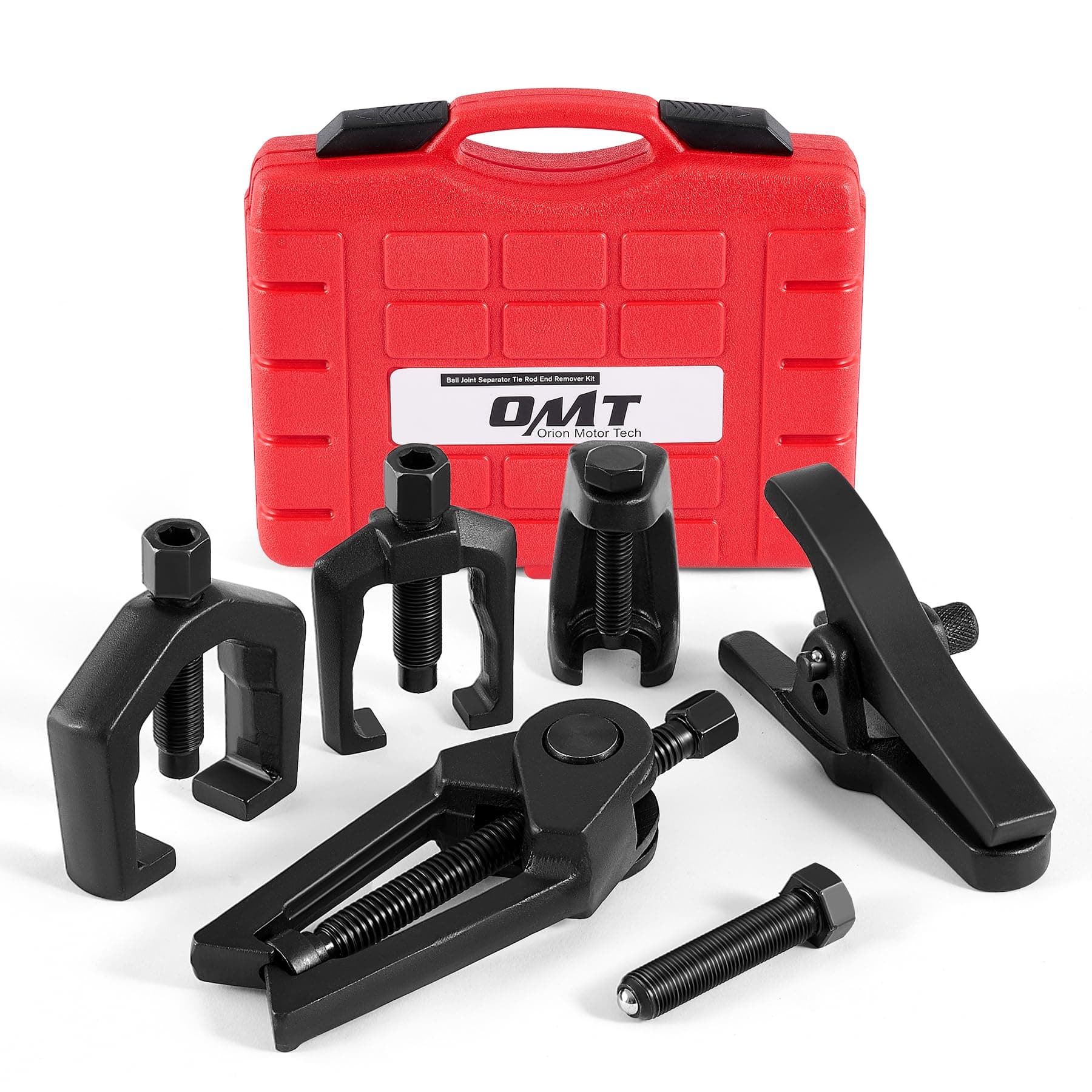 Orion Motor Tech 5-in-1 Ball Joint Separator, Pitman Arm Puller, Tie Rod End Tool Set for Front End Service, Splitter Removal Kit (RB06)
