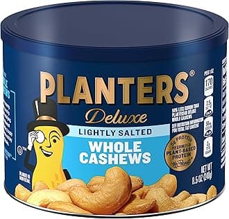 Planters Lightly Salted Whole Cashews (8.5 oz Canister)