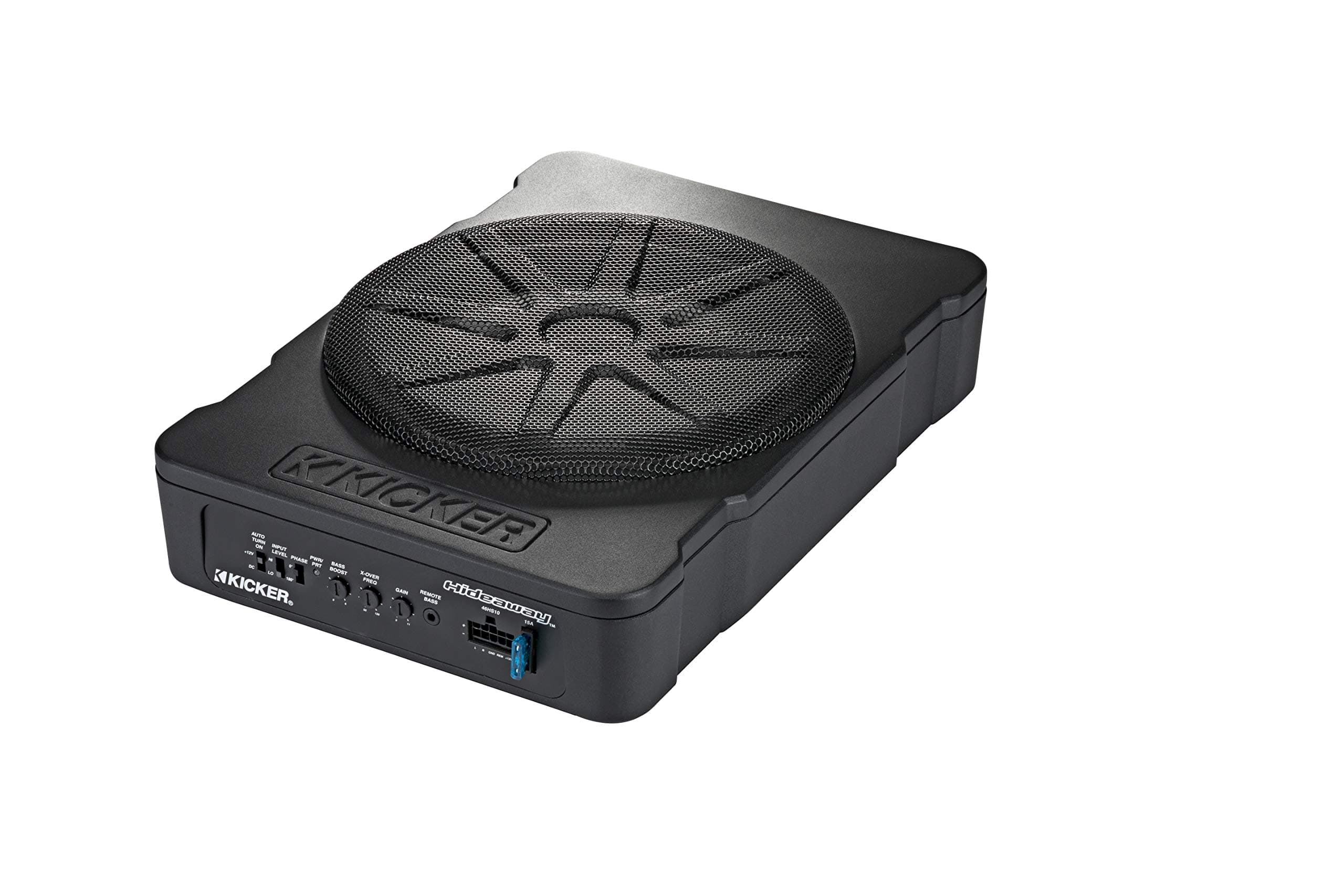 KICKER 51HS10 Hideaway Compact Powered Subwoofer, 10-Inch