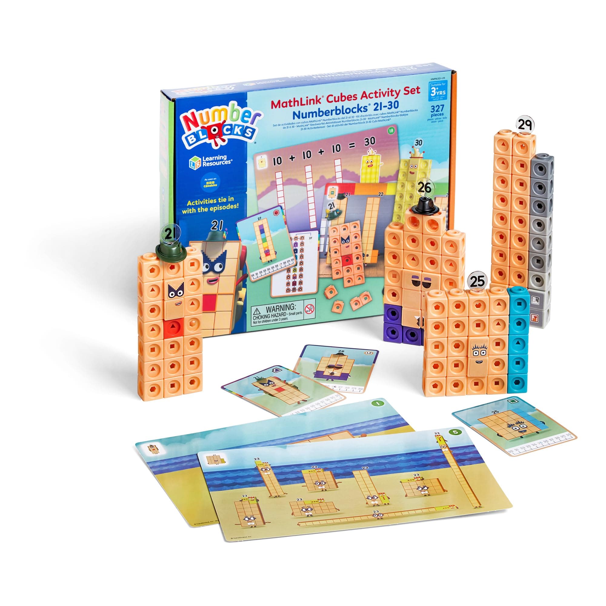 NumberBlocks MathLink Cubes Activity Set 21-30
