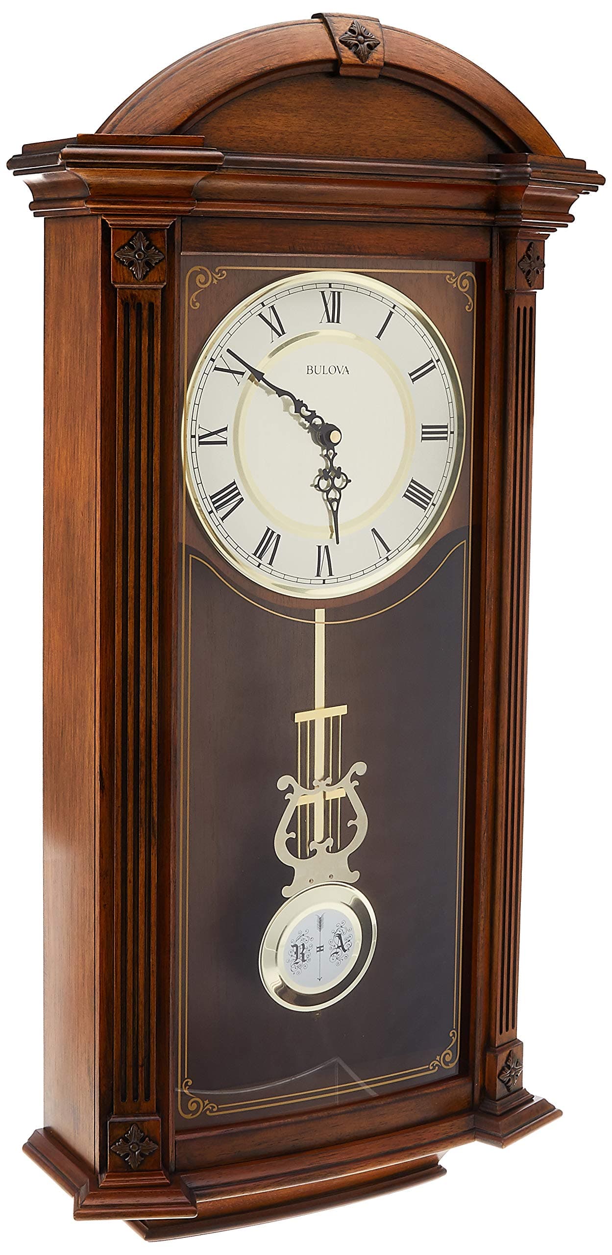 C4331 Hartwick Chiming Clock, Walnut 29.75 x 14 x 5.5