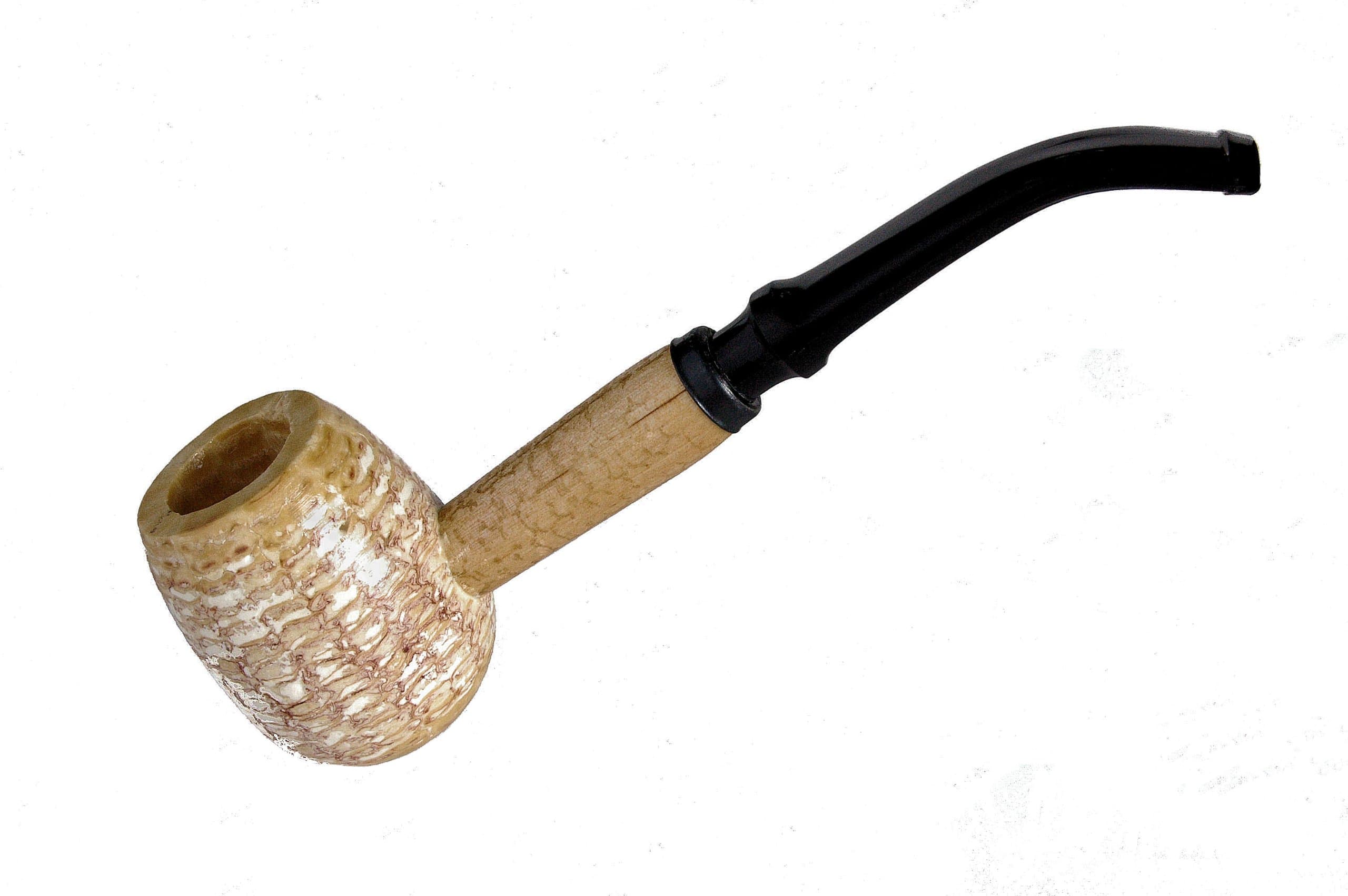 Diplomat Corn Cob Tabacco Pipe - Apple, Bent Bit