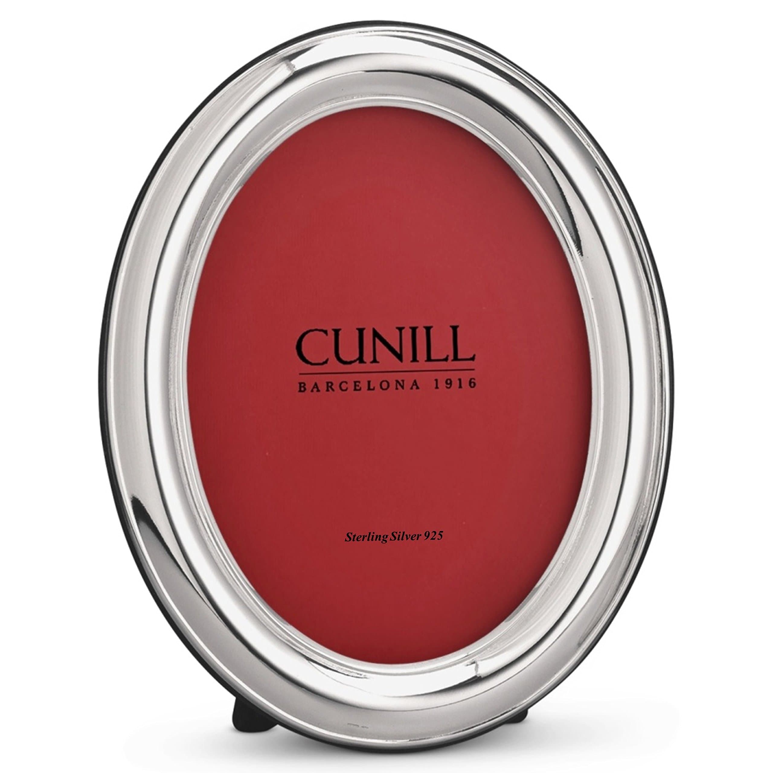 Cunill 96646 Oval Plain 4x6 Frame Sterling Silver Picture Frame