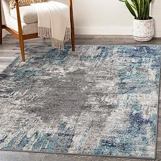 LUXE WEAVERS Artistic Area Rug, D.Blue-L.Blue 4x5