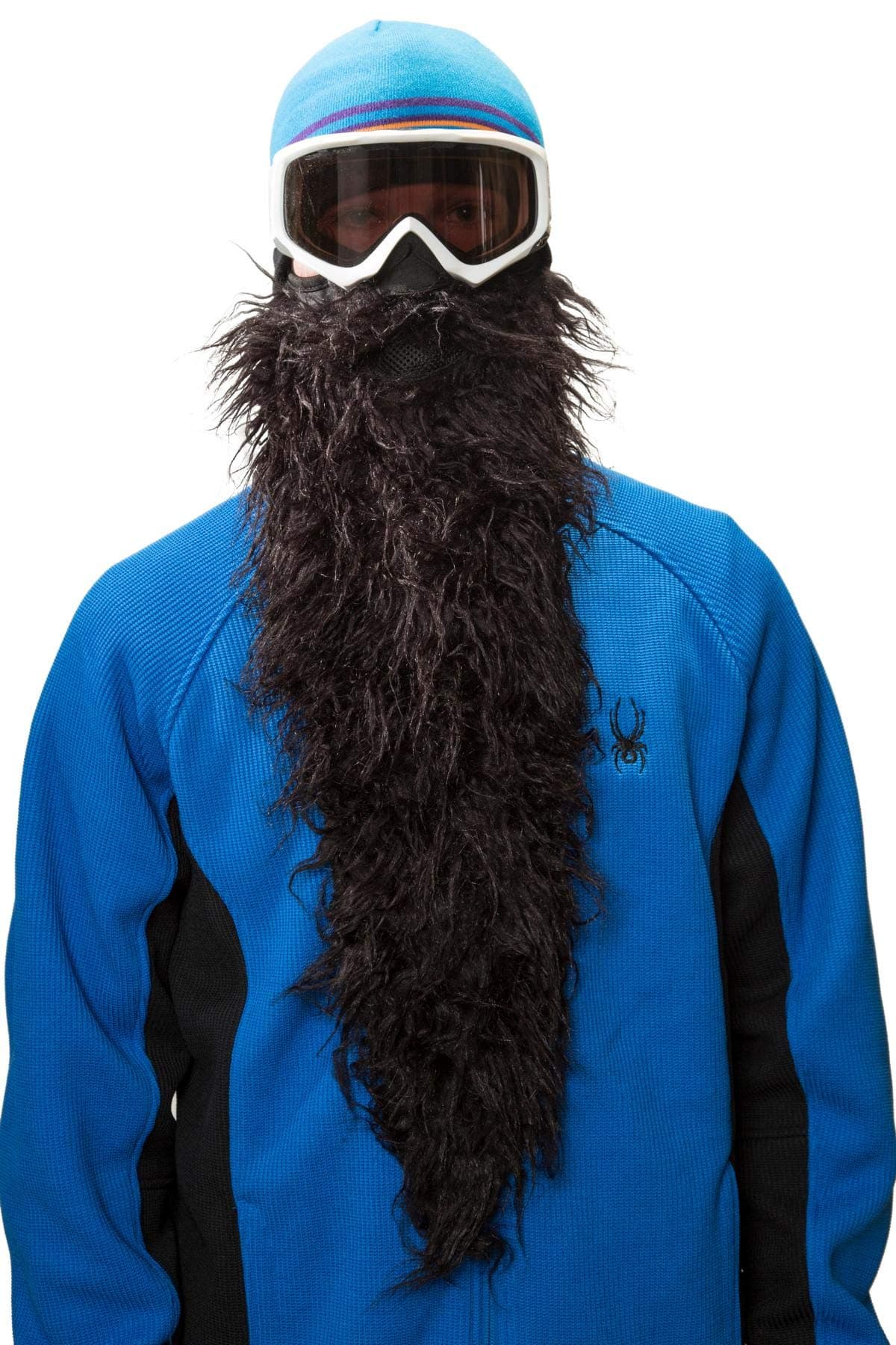 BEARDSKI ski mask Black Pearl - Long black beard