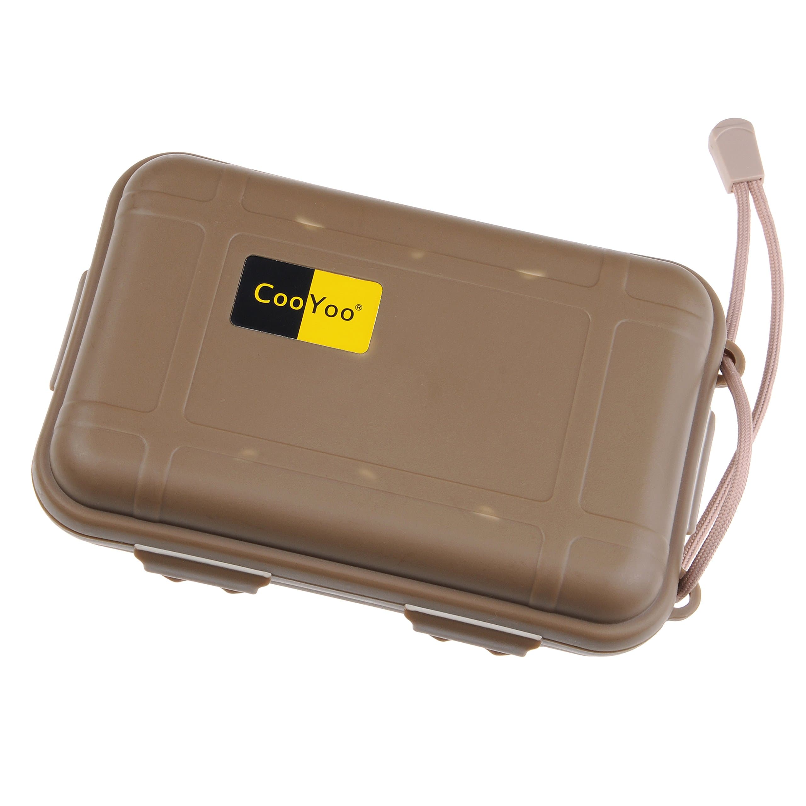 CooYoo Waterproof Box Engineering Plastic Tool Box Outdoor Shockproof Pressure Box Survival Equipment Storage Box (20#Brown)