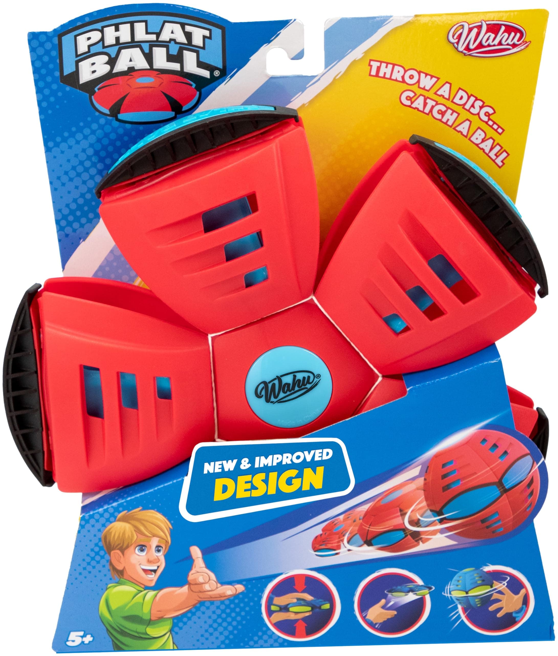 WAHU Phlat Ball Assorted Colours | Throw a Disc... Catch a Ball | Outdoor Garden Toy | Ages 6+