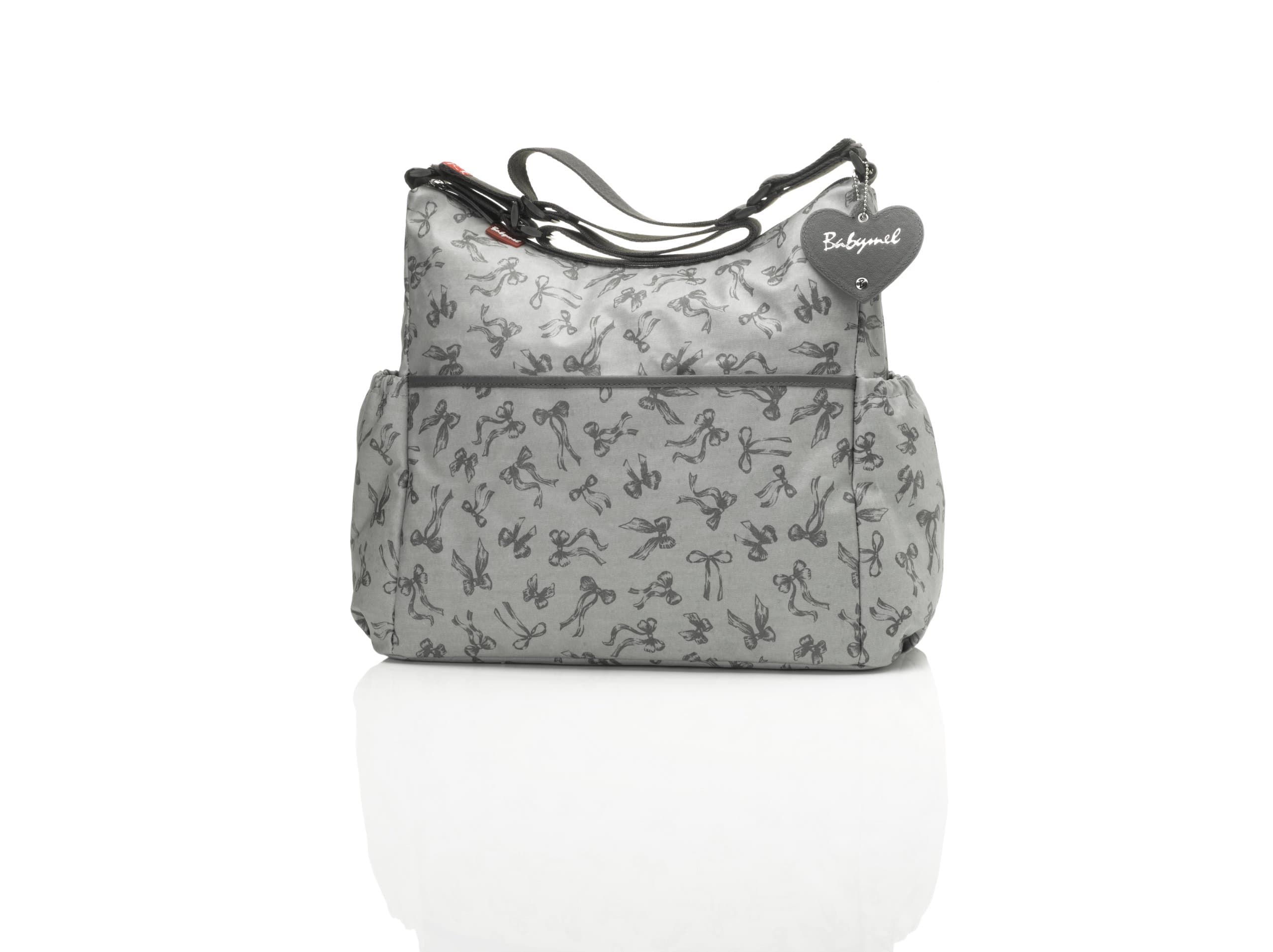 Babymel Big Slouchy Bow Changing Bag (Grey)