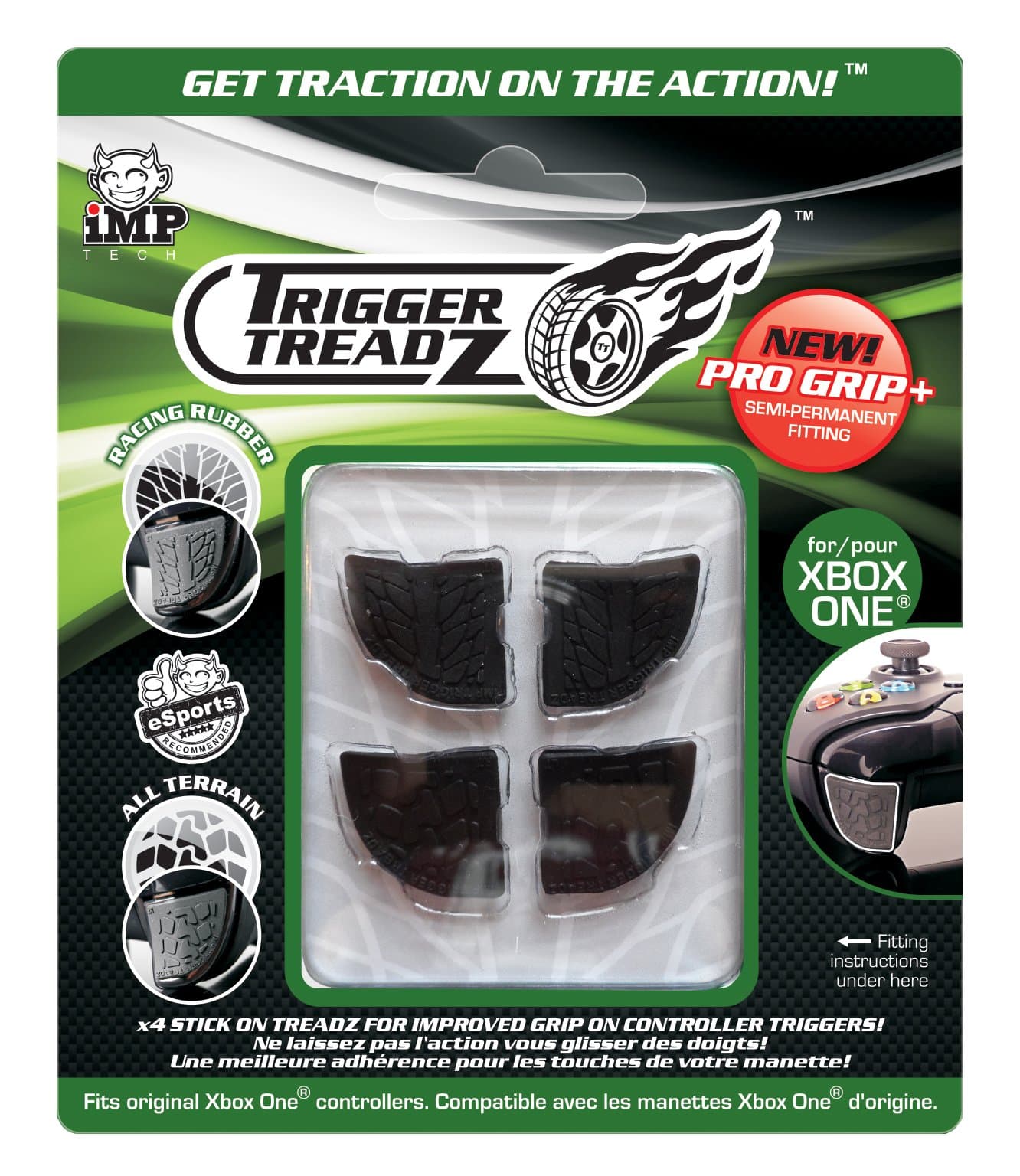SnakebyteTrigger Treadz (4 Pack) [Black] /Xbox One