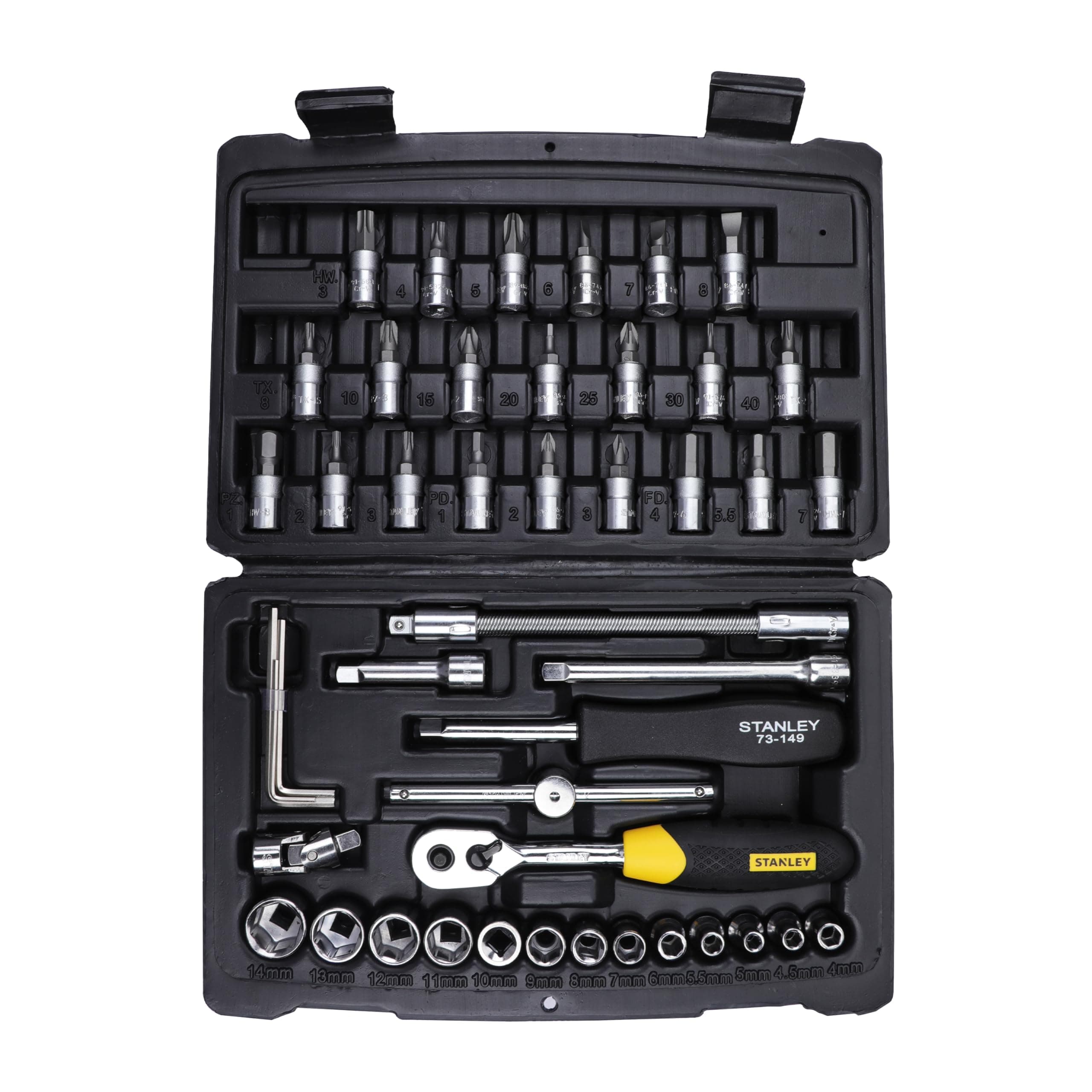 Stanley 46-Piece 1/4 Drive Metric Socket Set