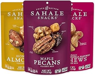 Sahale Snacks Glazed Nut Mix Variety Pack, 4 Ounces (Pack of 6)