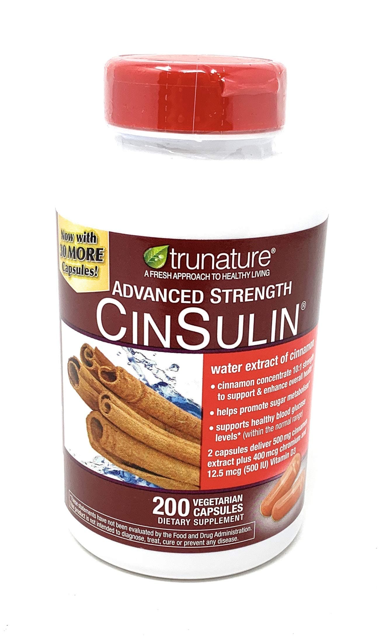 Advanced Strength Cinsulin, Cranberry, 200 Count