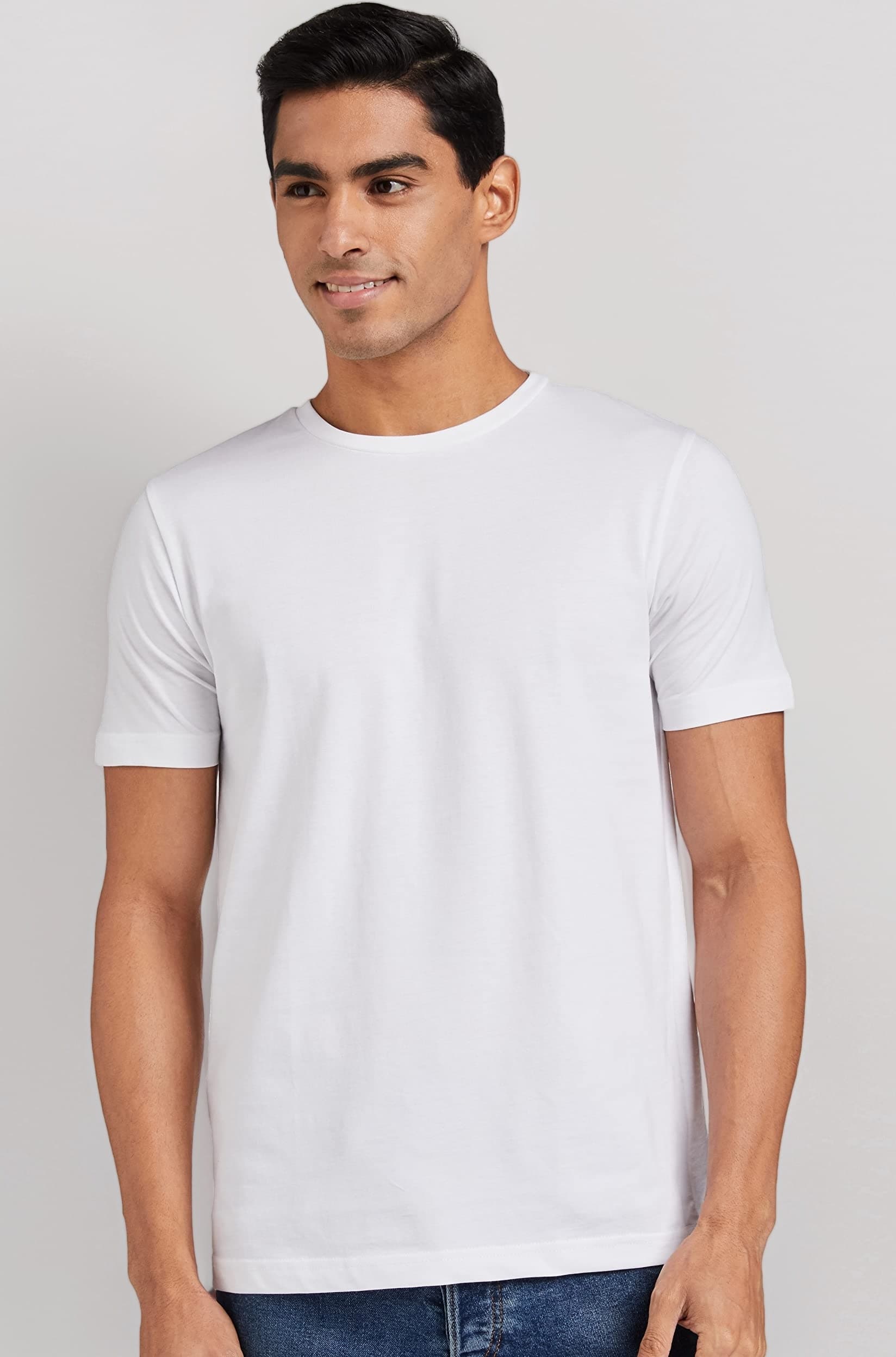 - Men's Solid Cotton T Shirt | Round Neck | Half Sleeve | Plain-Regular Fit (Available in Plus Sizes)