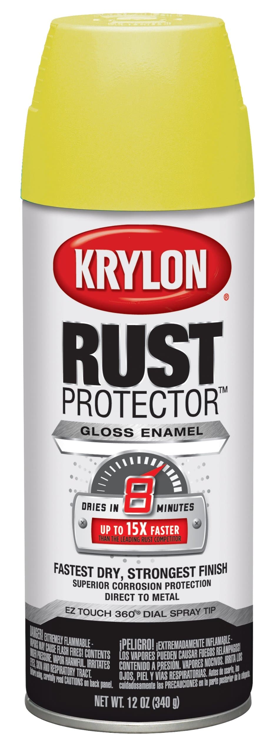 K06901000 Rust Protector and Preventative Enamels, 12 oz., Yellow/Gloss
