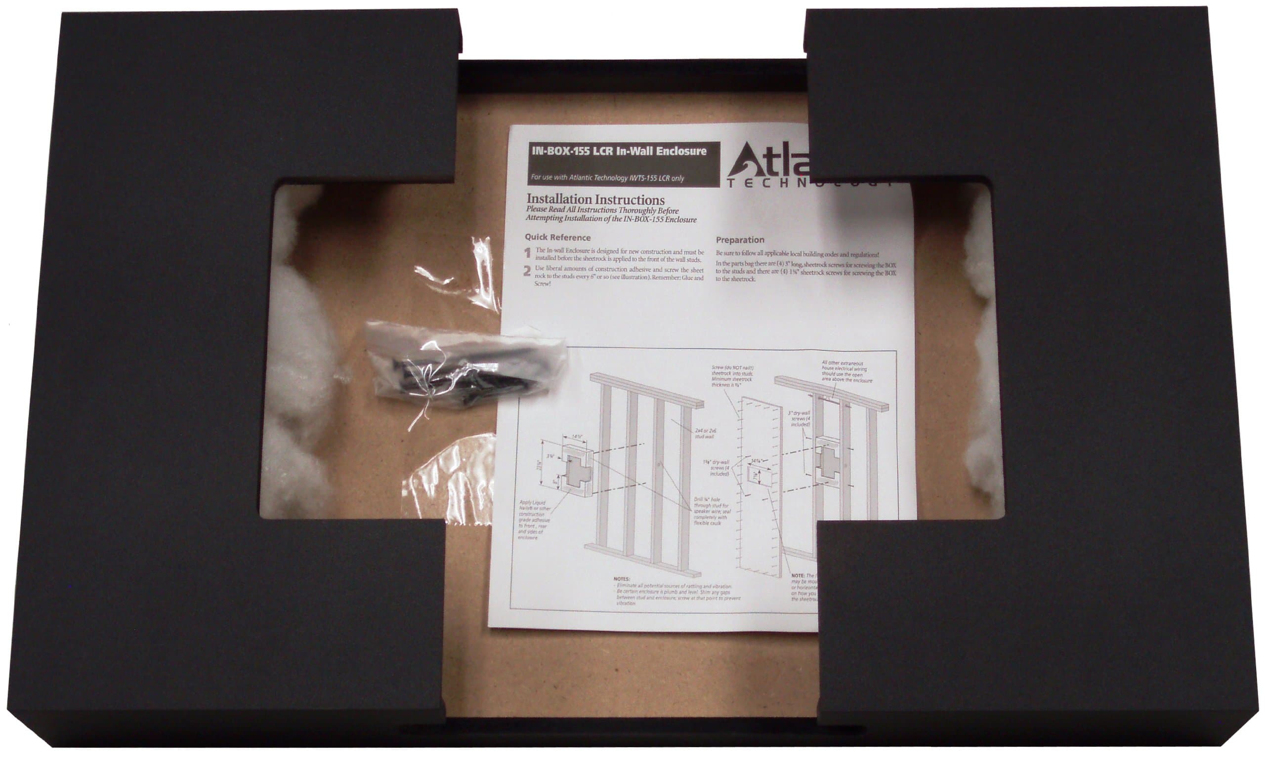 Atlantic Technology IN-BOX-155 Optional Back Box for IWTS-155LCR-S (Single)