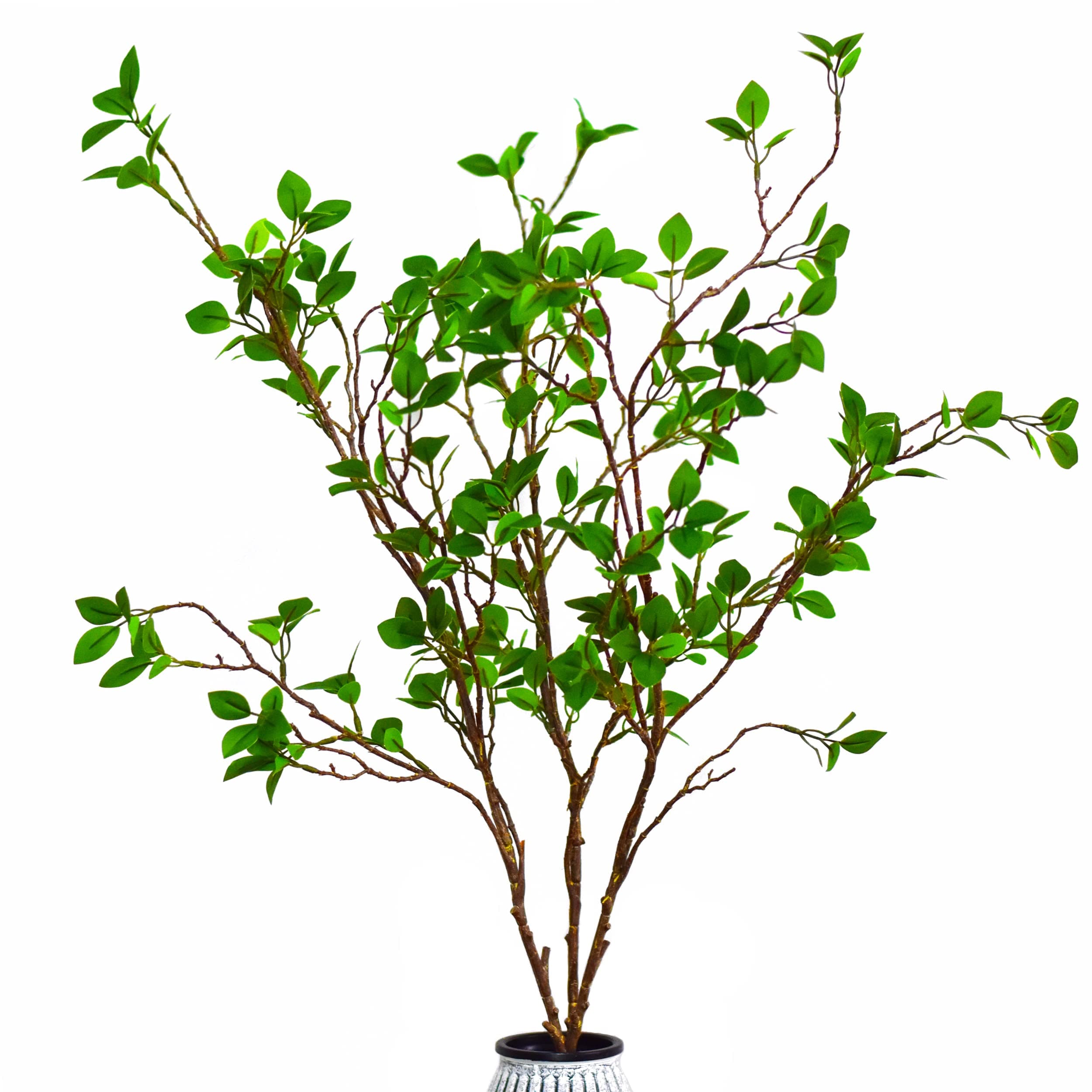 FeiLix 3 PCS Artificial Branches with Leaf, 43.3 Inch Artificial Greenery Ste...