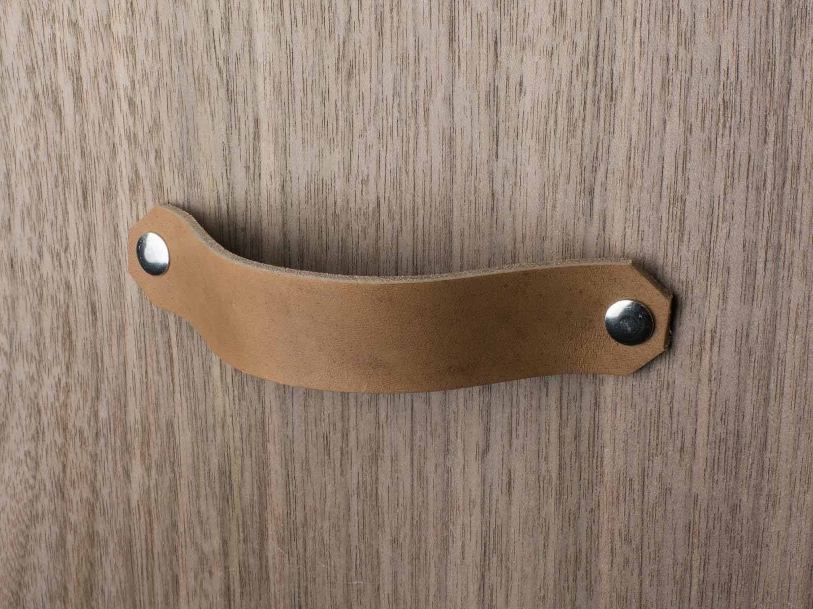 Brown Leather Pulls Cabinet, Drawer, Dresser Handles