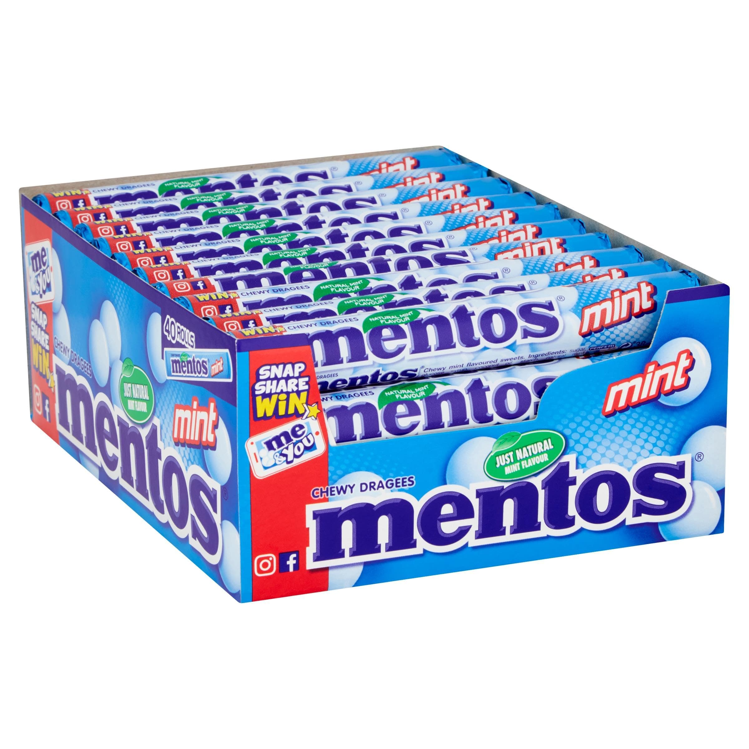 Soft Mints - Crisp Outer Shell and Soft Centre - Mint Flavour- 40 Rolls