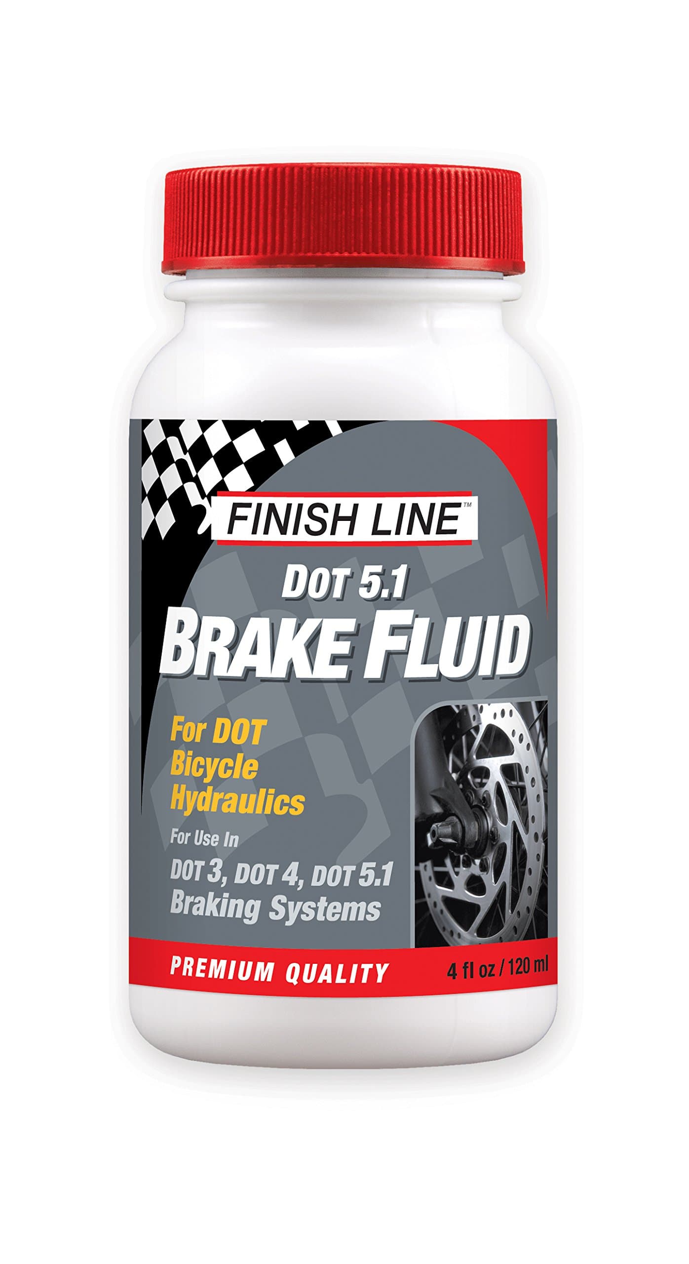 High Performance DOT 5.1 Bicycle Brake Fluid – Premium Low Viscosity Hydraulic Disc Brake Fluid for Superior Lever Response and Consistent Performance – 4oz Bottle