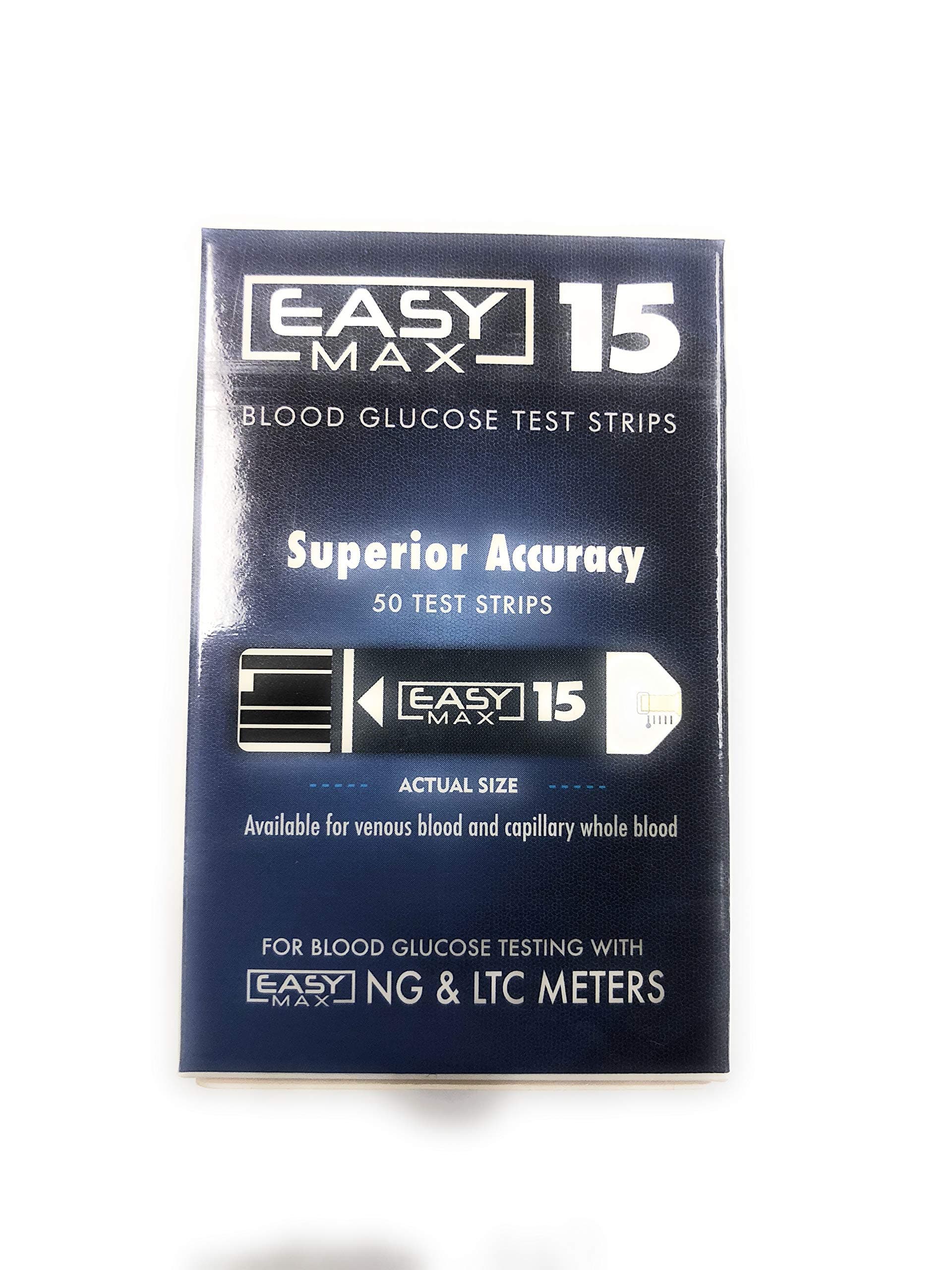 EasyMax 15 - Diabetic Test Strips - Box of 50
