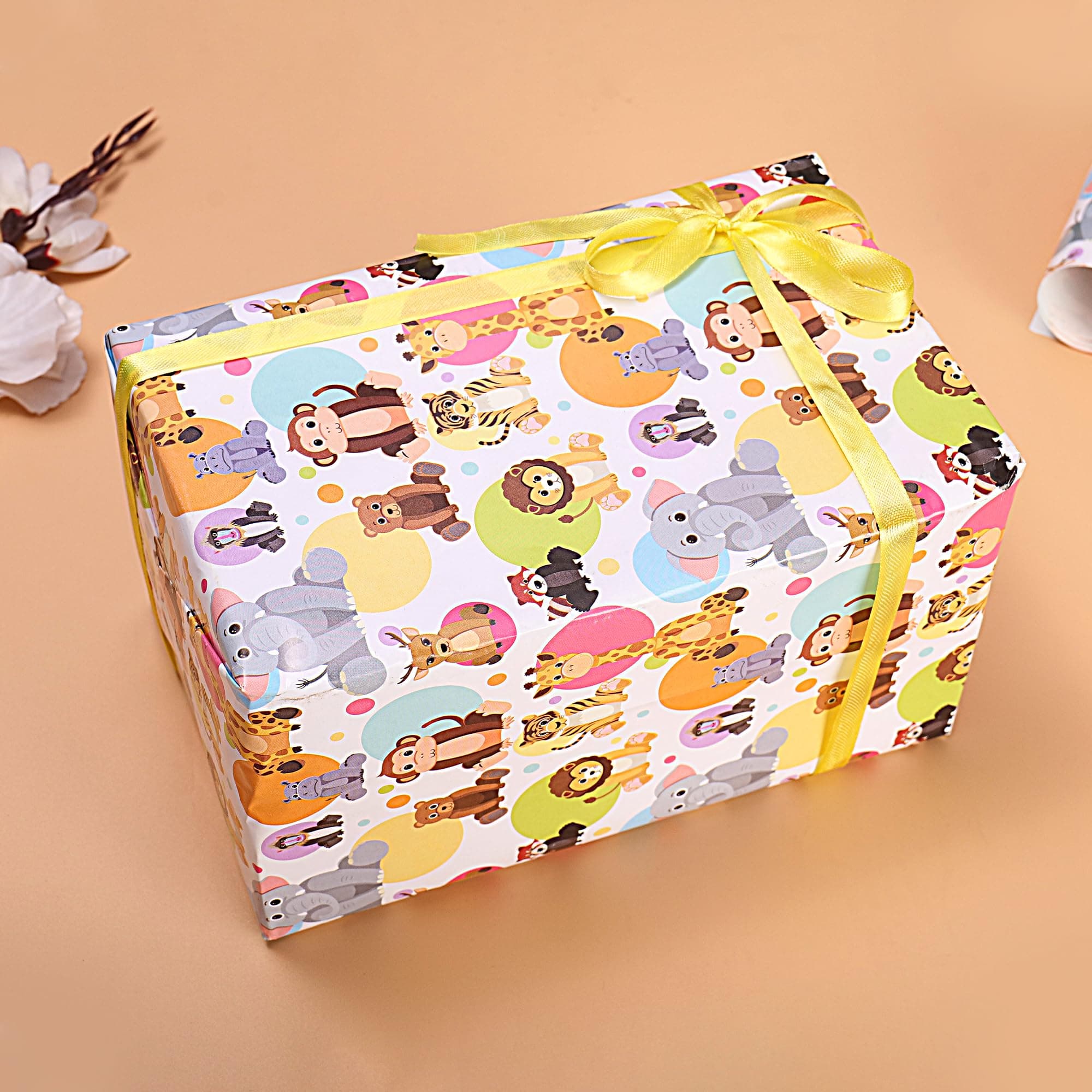 Romantic Gift Wrapping Paper Sheets – Decorative Gift Wrap for Birthday, Anniversary & Wedding Return Gifts, Pack of 5 Sheets