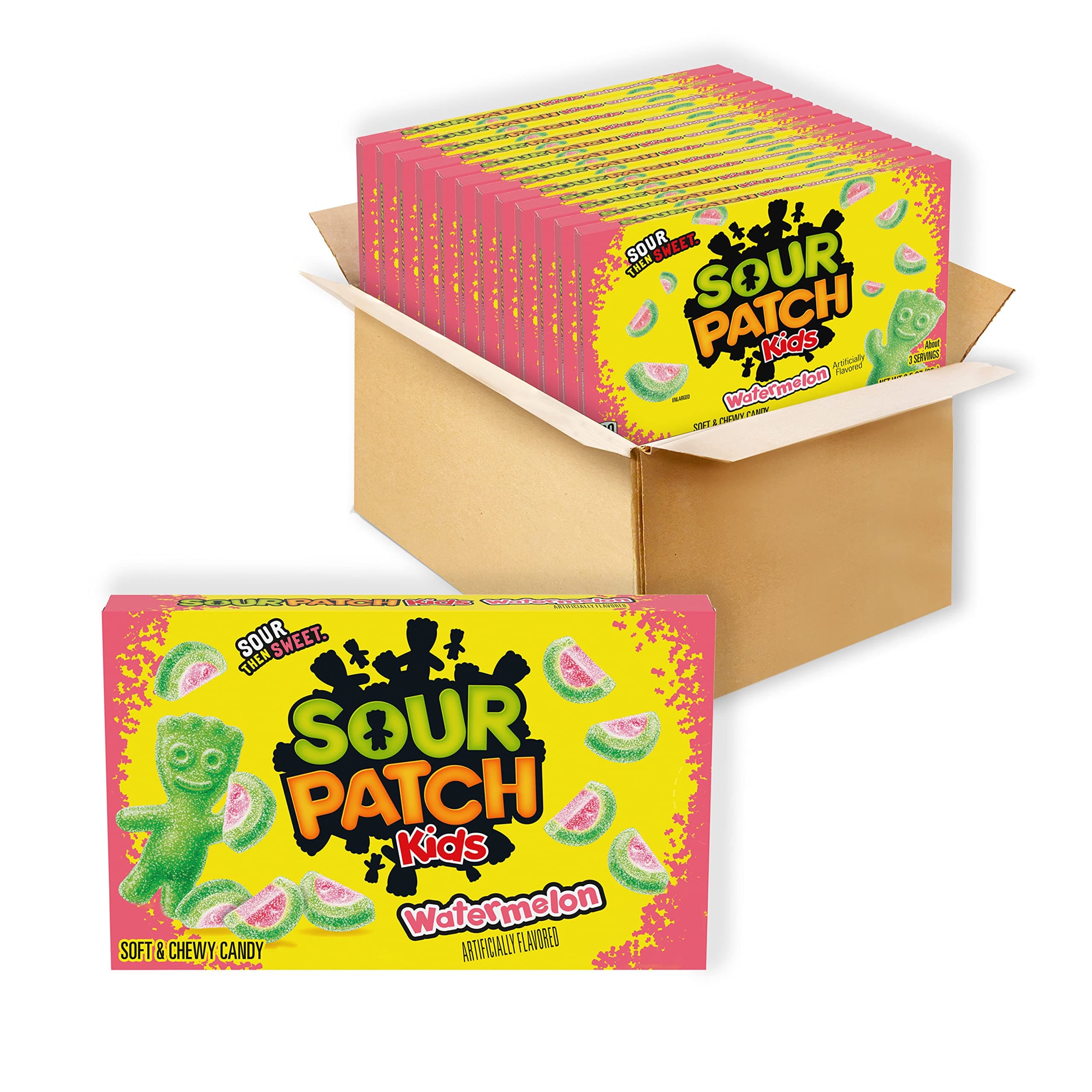Watermelon Soft & Chewy Candy, Bulk Candy, Mother's Day, 12 - 3.5 oz Boxes