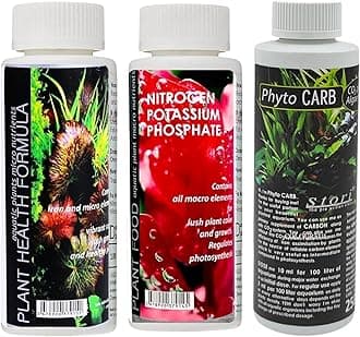 Aquatic Remedies 3-in-1 Aquarium Medicine Combo - (Plant Food + Health Formula 220ml Each and Phyto Carb Plus 250ml) | Plant Fertilizer for Planted Aquarium with Free Key Ring