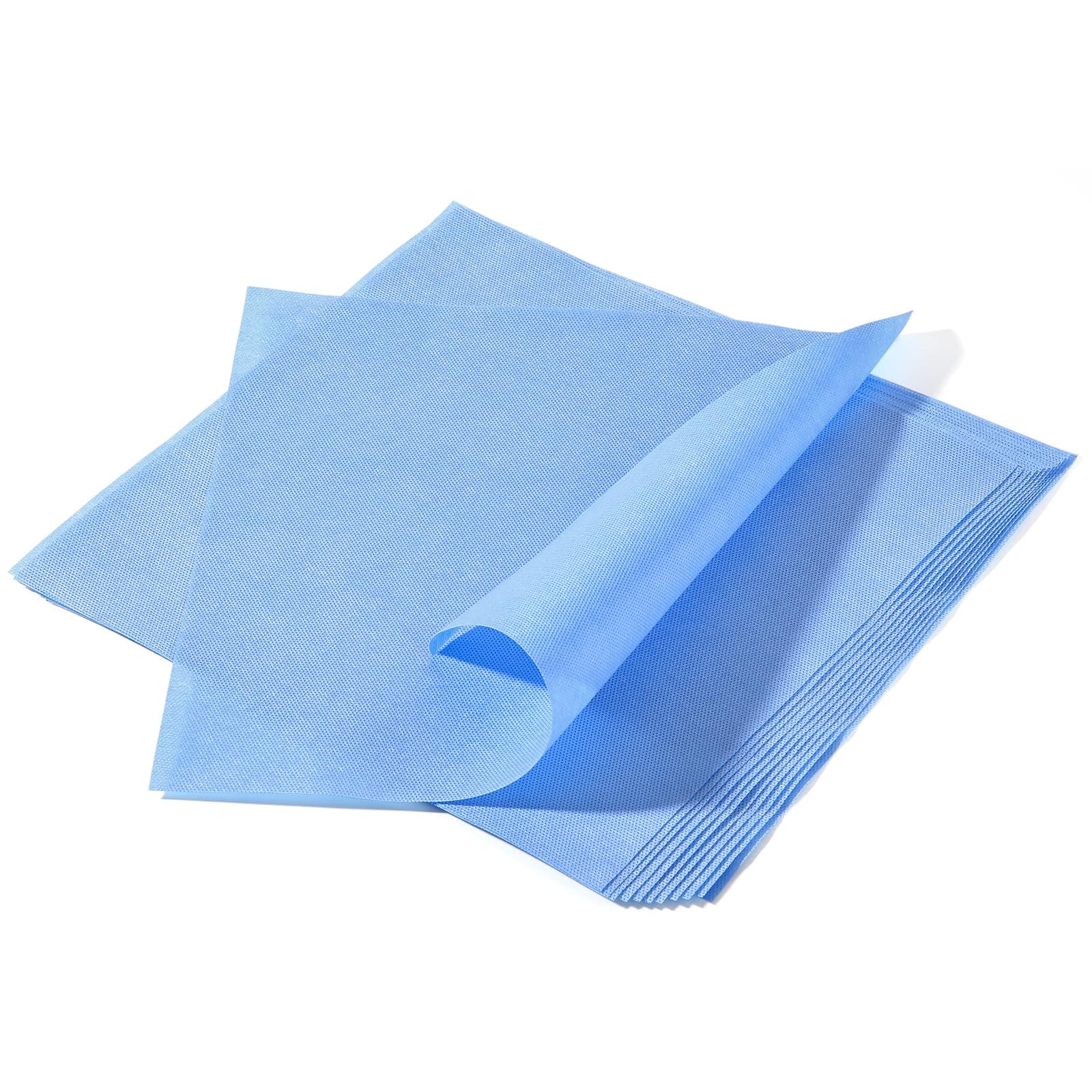 Autoclave CSR Sterilization Wrap 60g Sterilization with Steam & EO, Blue Non-Sterile Pads (SMMS Non-Woven, 12" x 12", 50pcs)