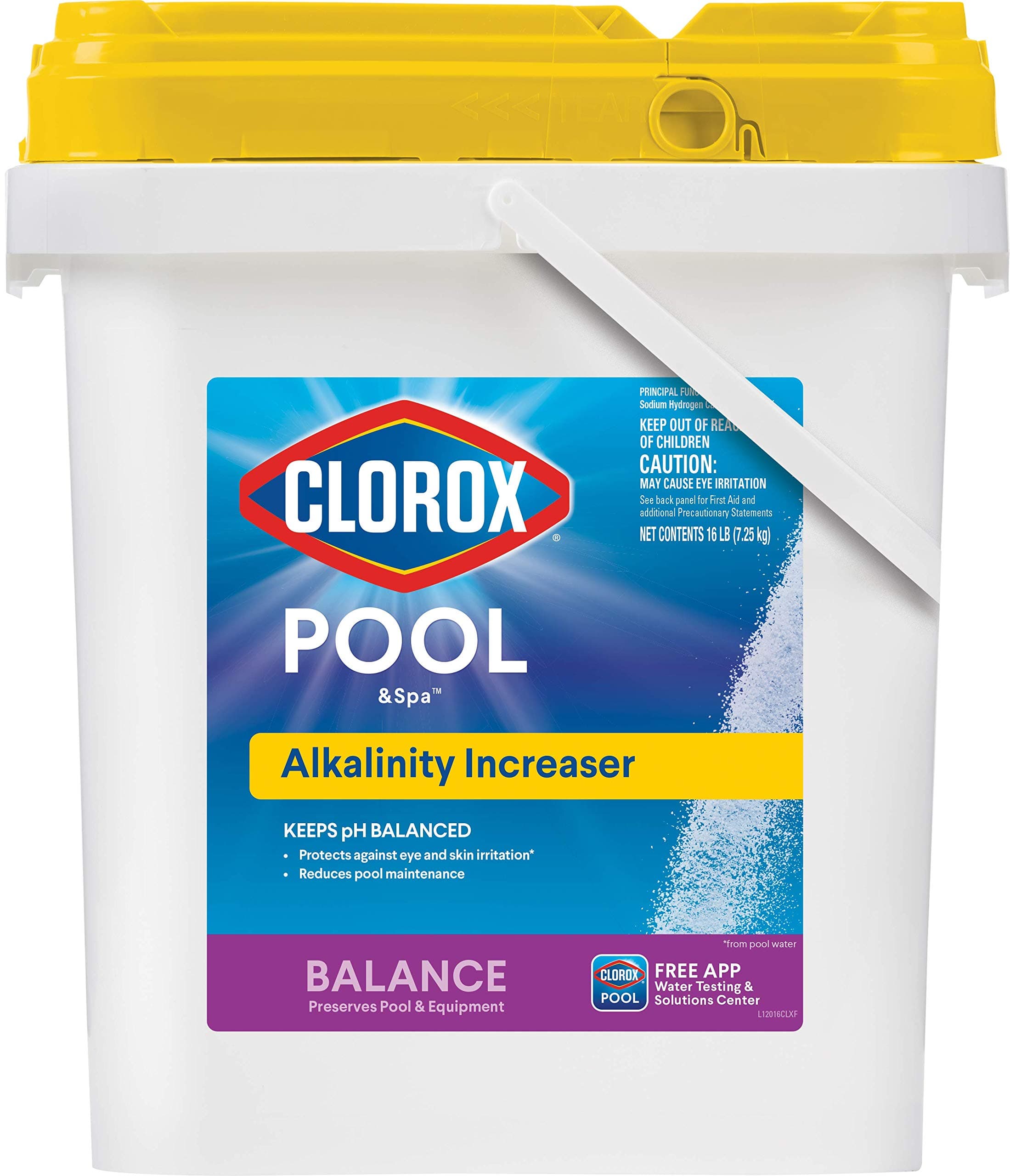 Clorox Pool & Spa Swimming Pool Alkalinity Increaser, Keeps pH Balanced, 16LB (Pack of 1)