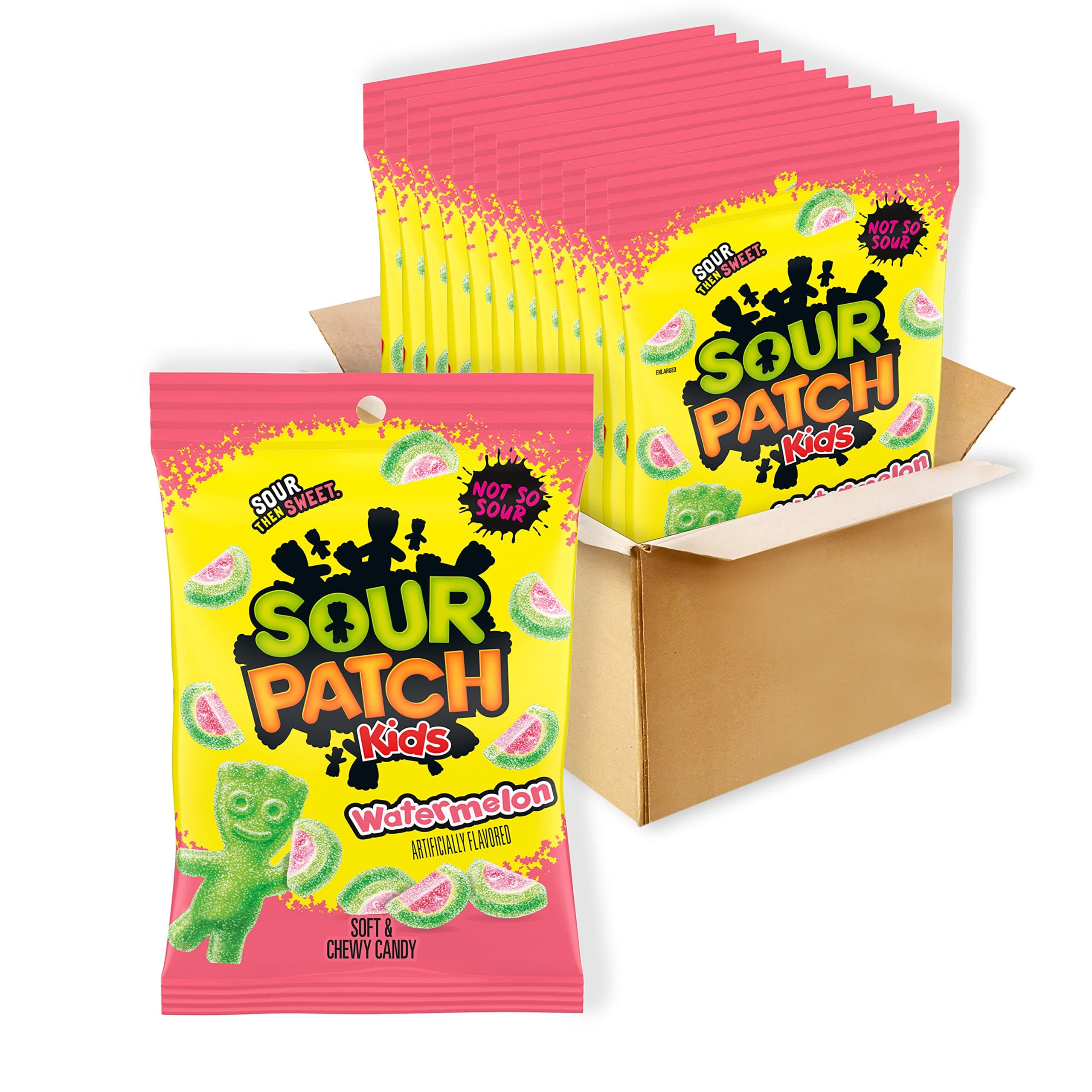 Watermelon Soft & Chewy Candy, Bulk Candy, 12 - 8 oz Bags