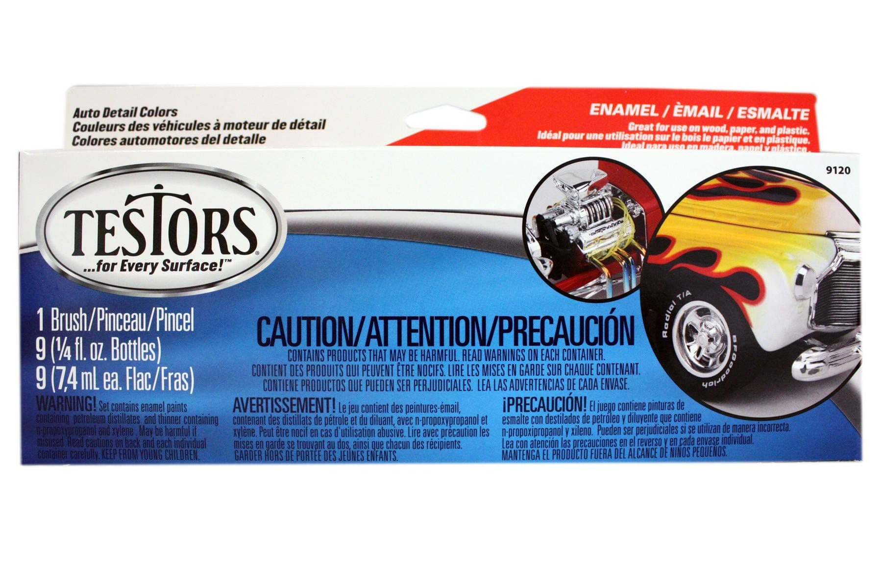 Testors Auto Detail Enamel Paint Set
