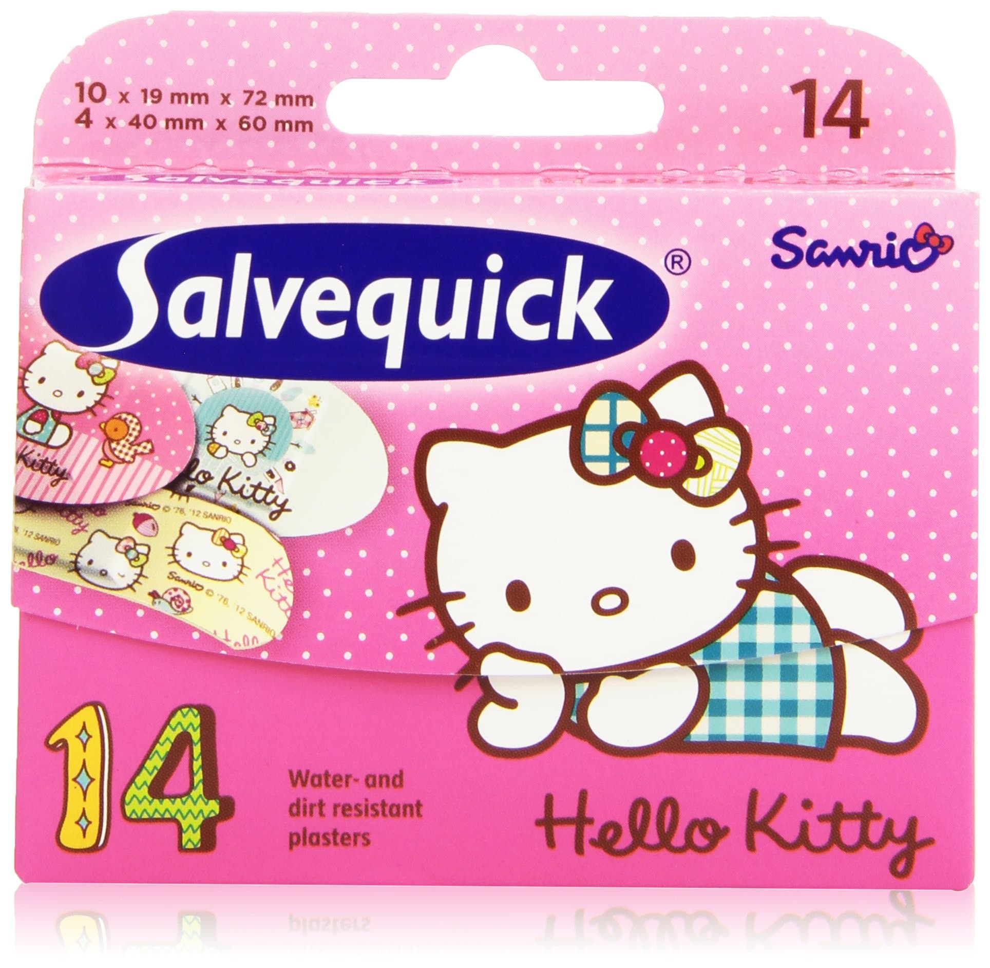 Salvequick Childrens Plasters - Hello Kitty for Kids (Assorted Pack of 20)