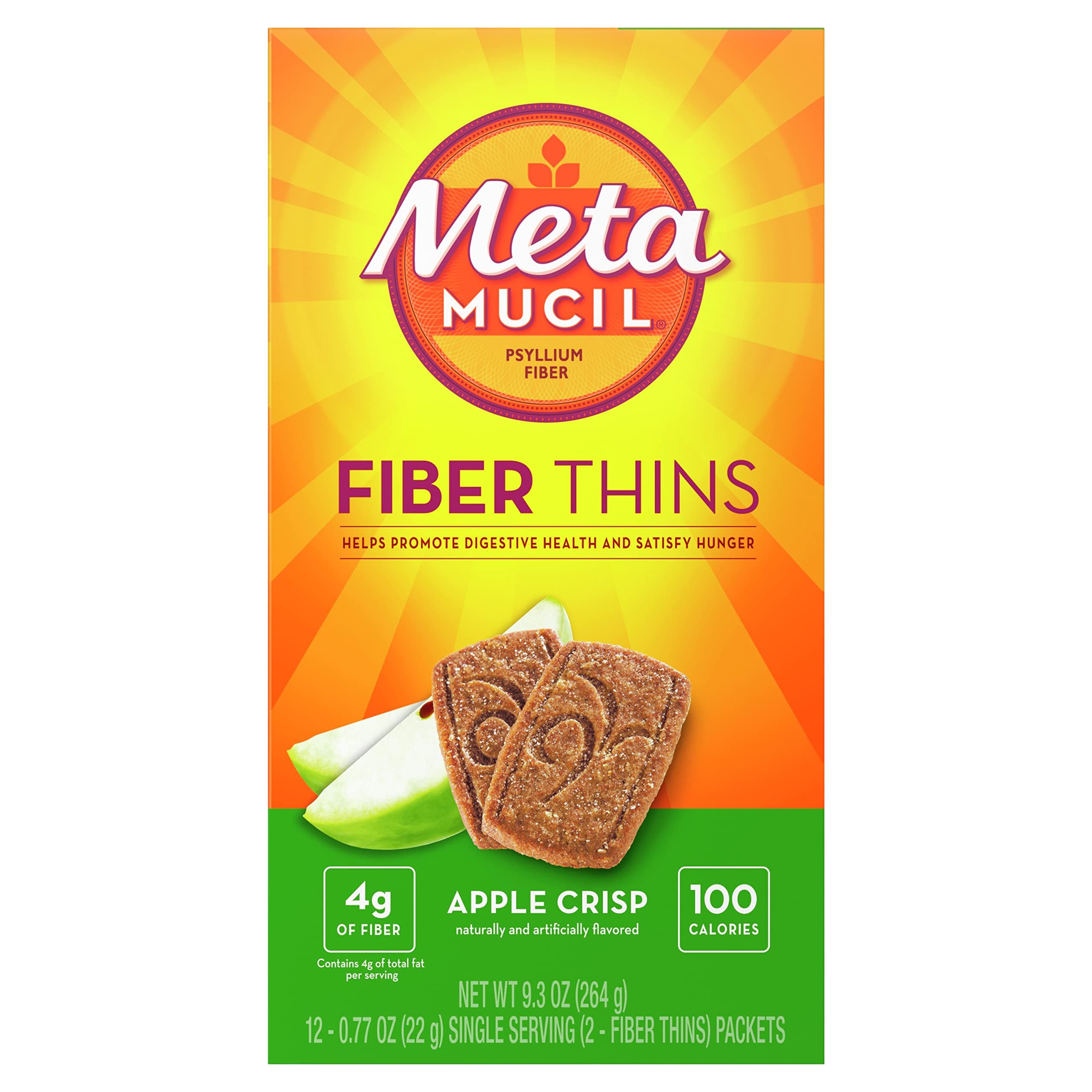 Fiber Wafers Apple Crisp Packets, 2 ea