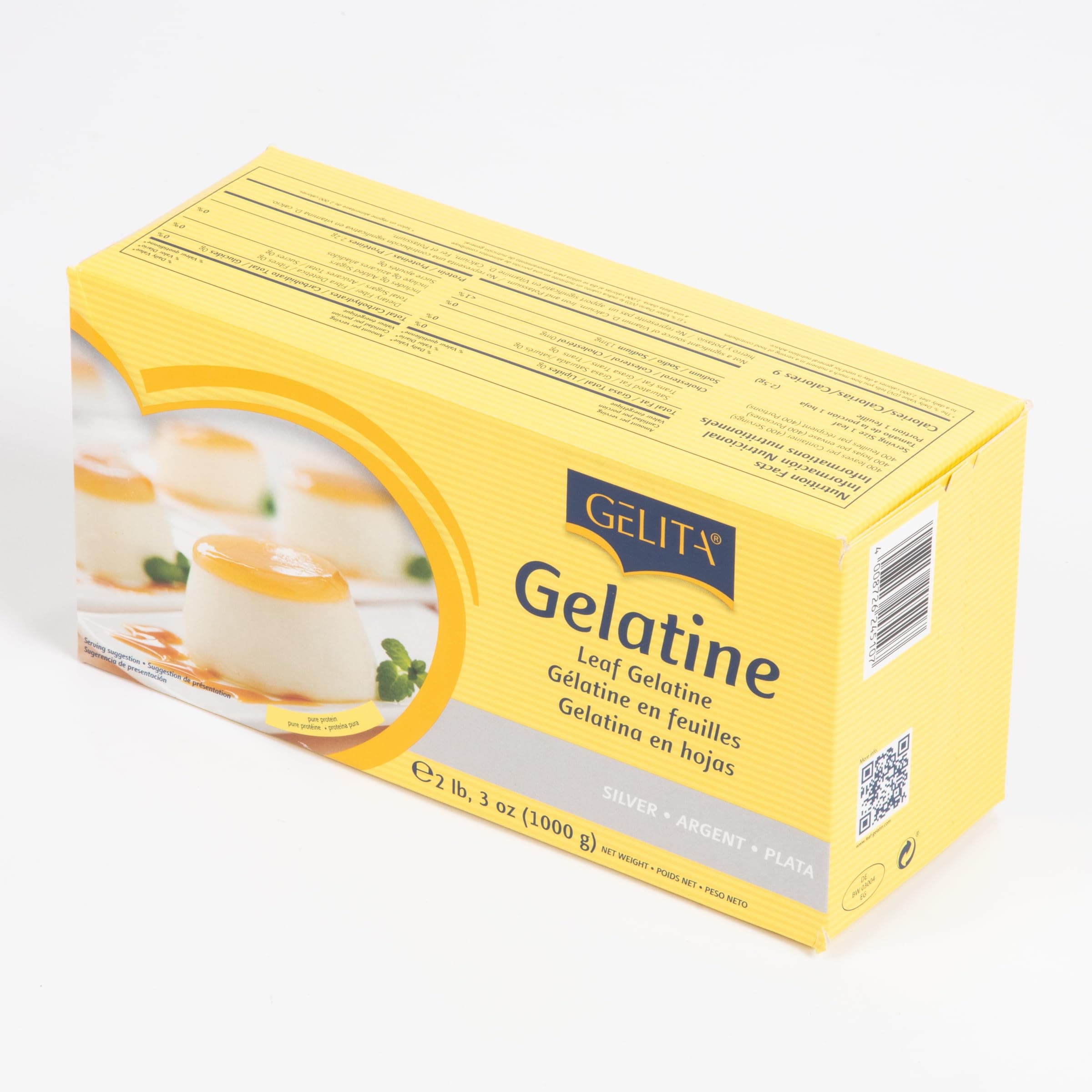 Silver Gelatin Sheets 9" x 2.625" - 400 Count Box, Odorless & Tasteless, High Bloom for Baking, Confectionery, Desserts - Professional Grade Gelatin