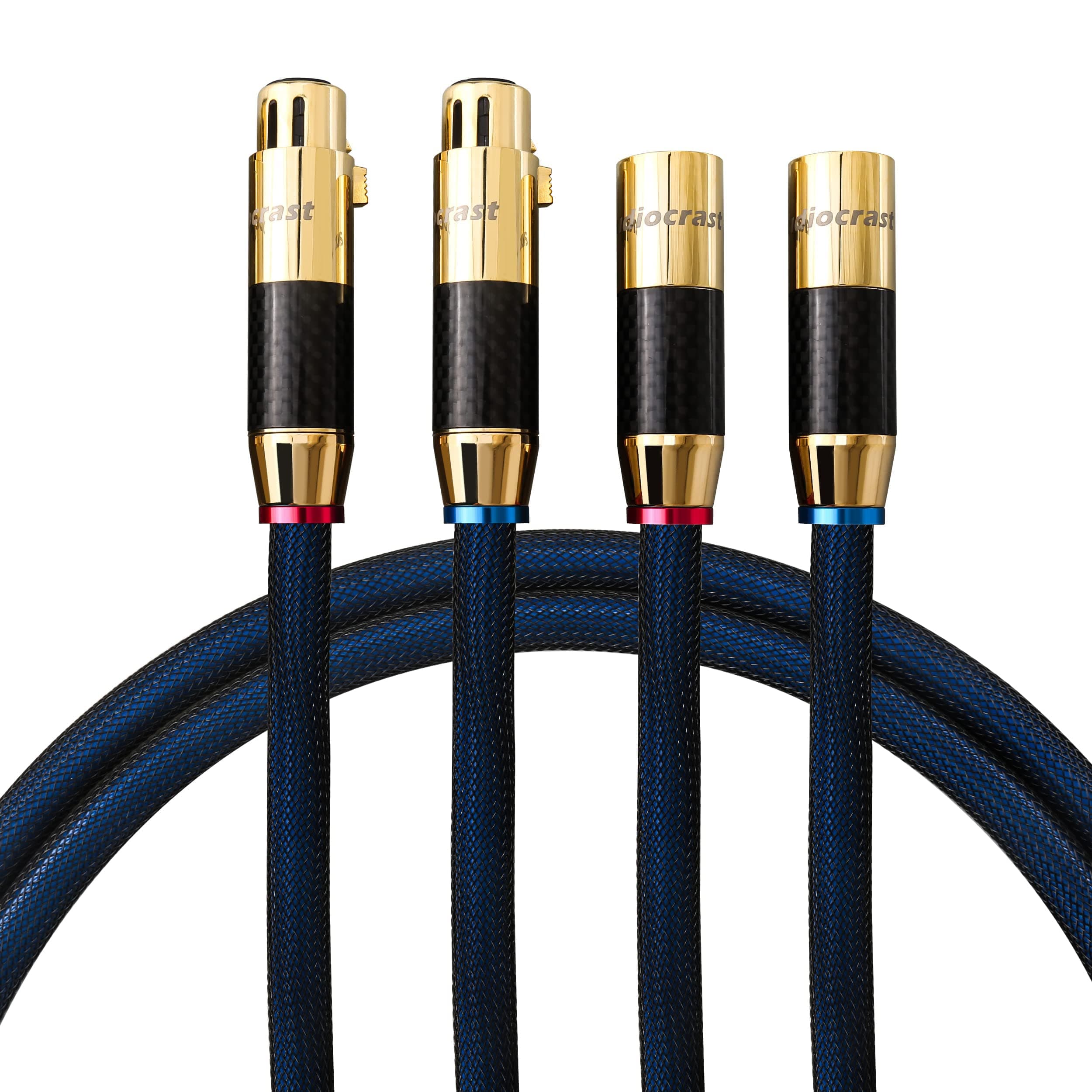 2px HiFi XLR Cable, 4.9FT/1.5M, Audio 3 Pin XLR Male to Female Microphone Signal Cable, Audiophile Balanced Interconnect Mic Cords