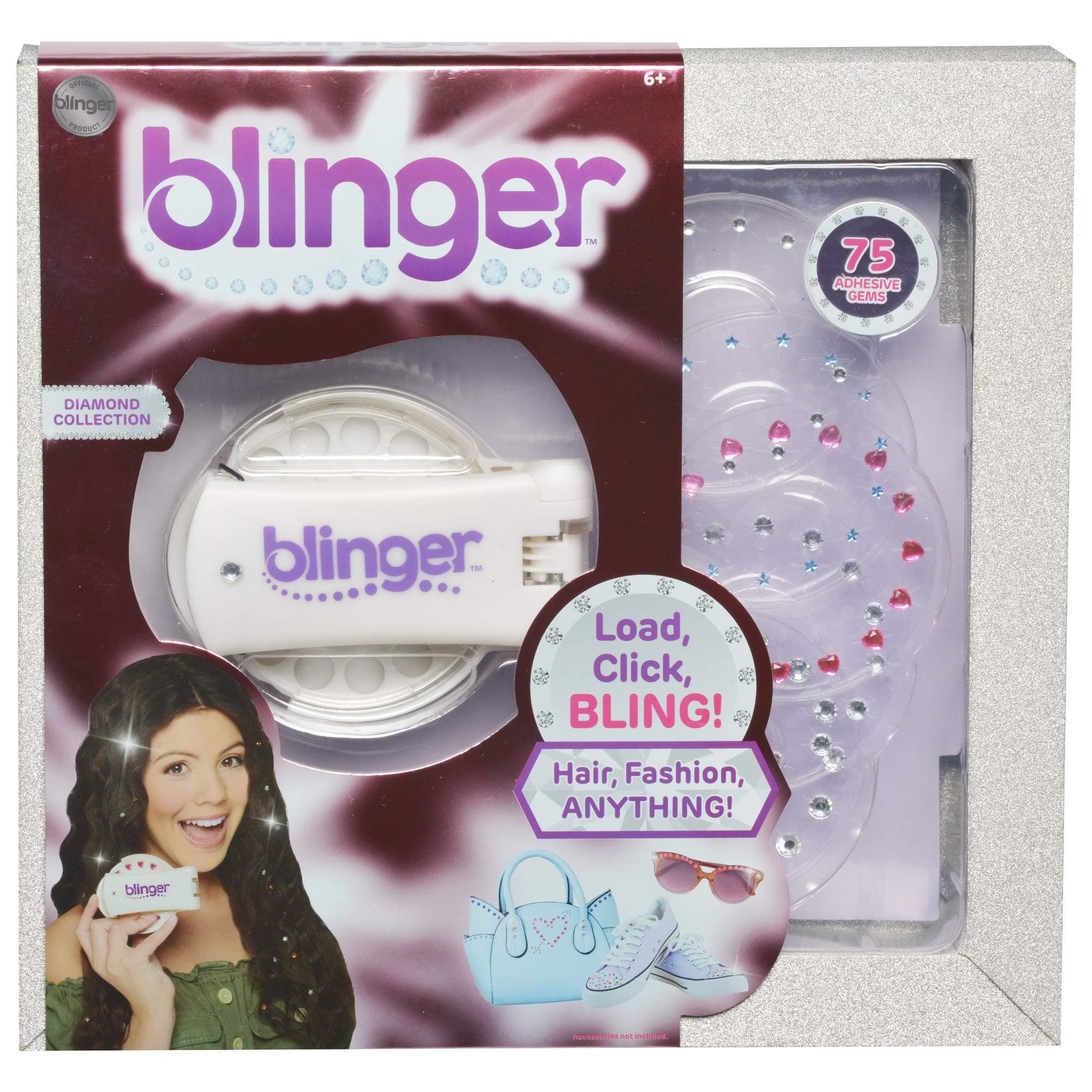 Blinger - White Version - The New Glam Styling Tool - Load, Click, Bling - Hair, Fashion, Anything