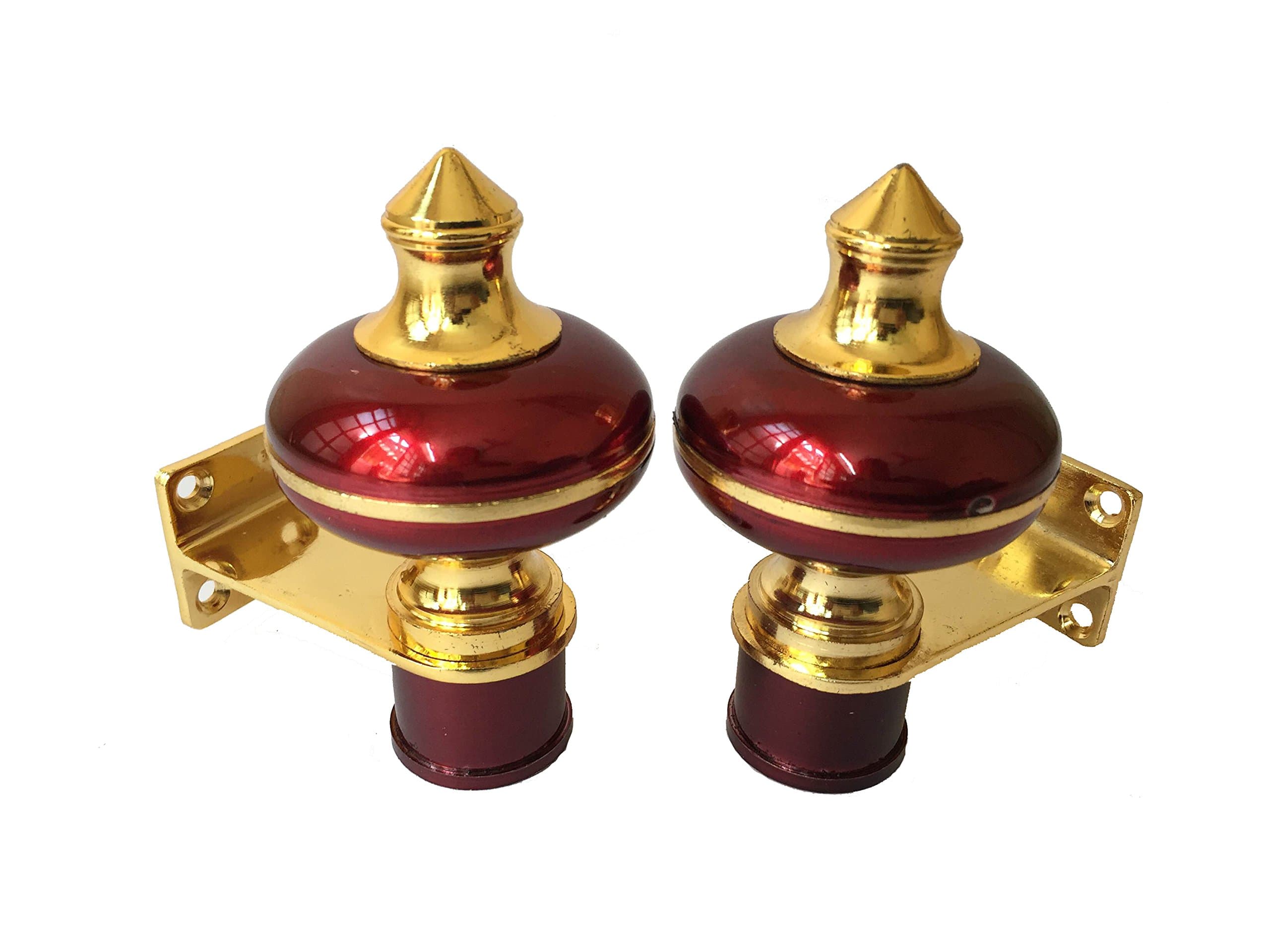 SRA Wine Gold Curtain Bracket 1" 2pcs