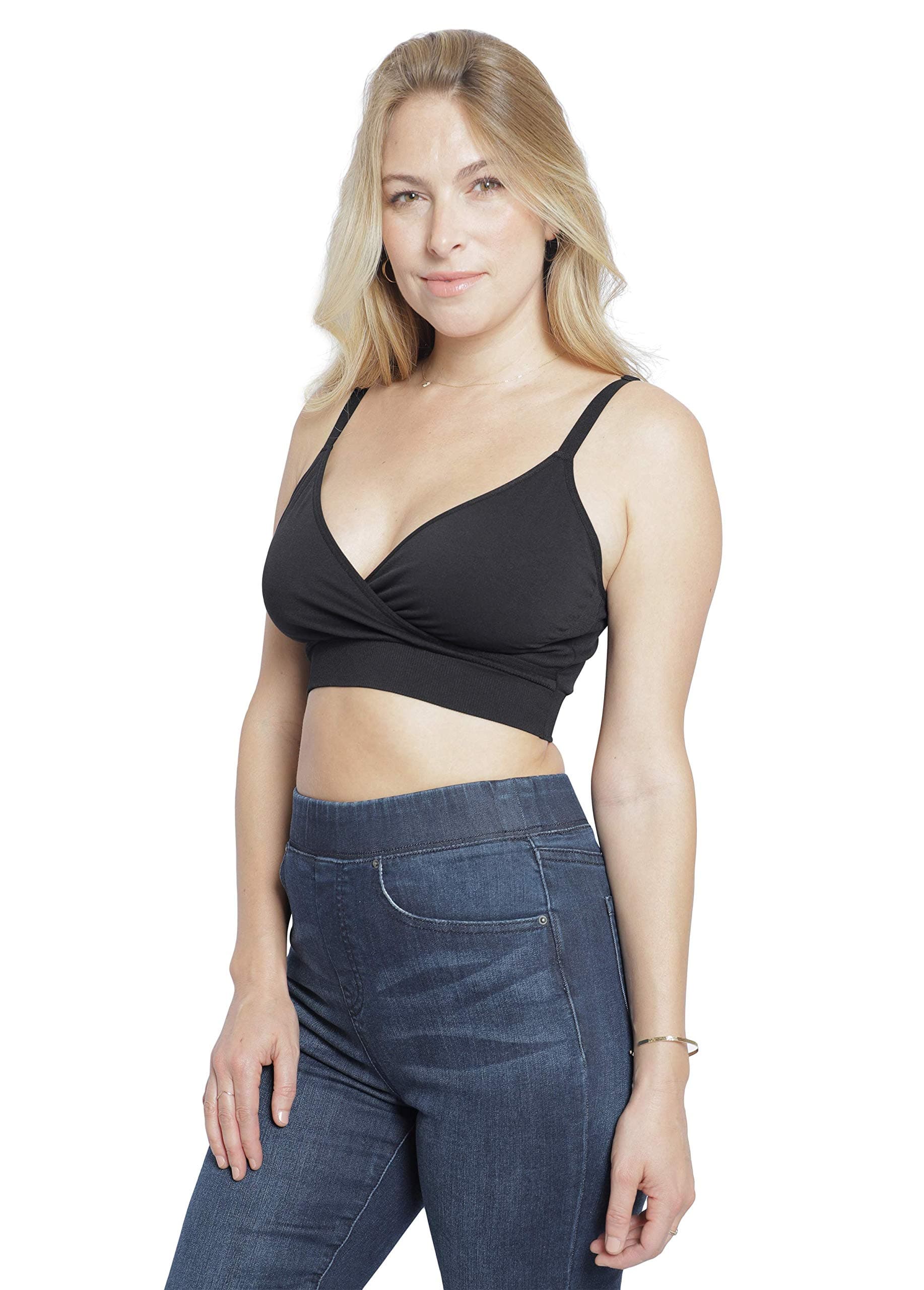 Cooling Crossover Nursing Bra, Quick Dry, for Breastfeeding