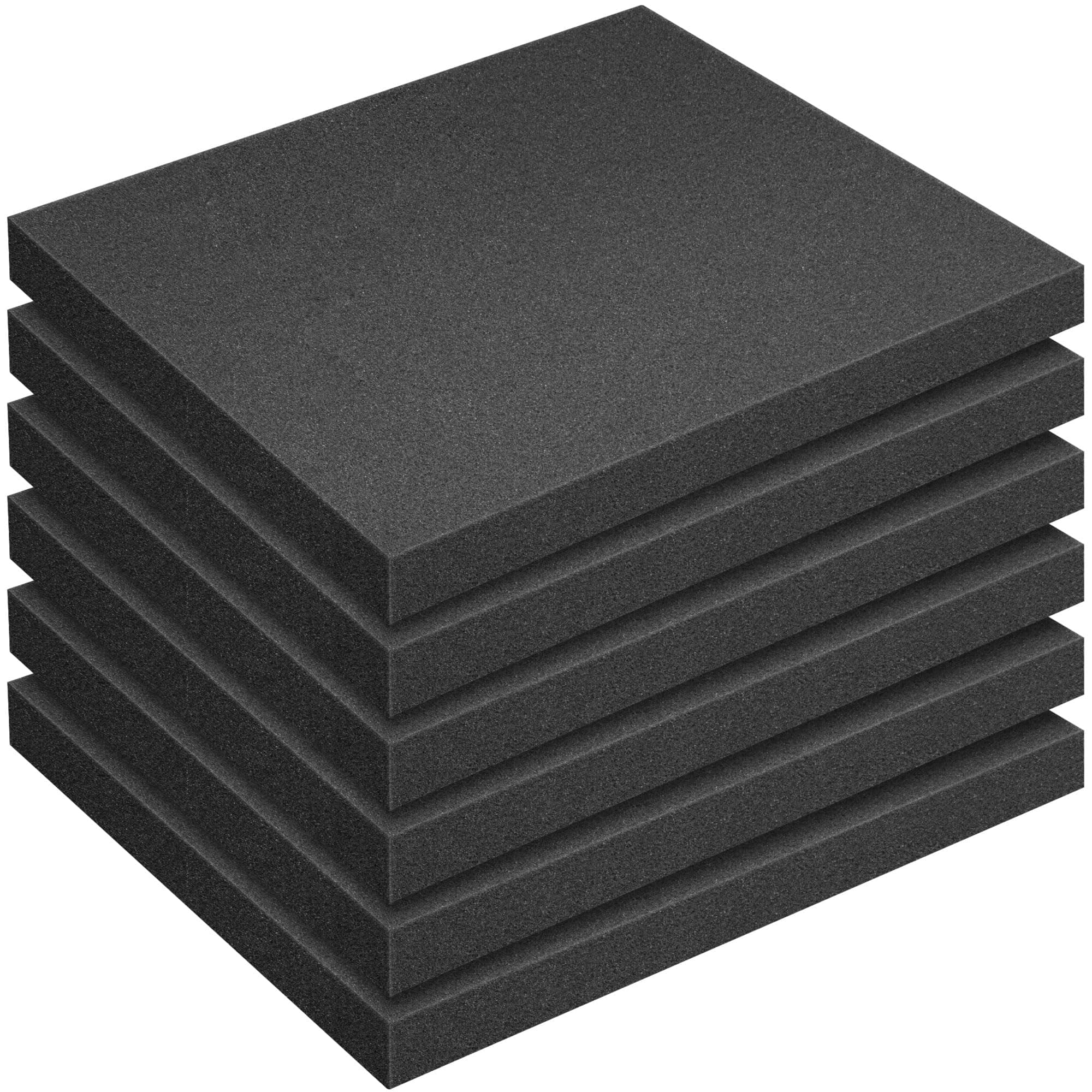 DECOHS 6 Pcs Polyurethane Foam Sheet- 15.7 x 11.8 x 1.5 Inch Cuttable Foam Inserts for Cases- Packing Foam Pads for Toolbox Camera Storage and Crafts