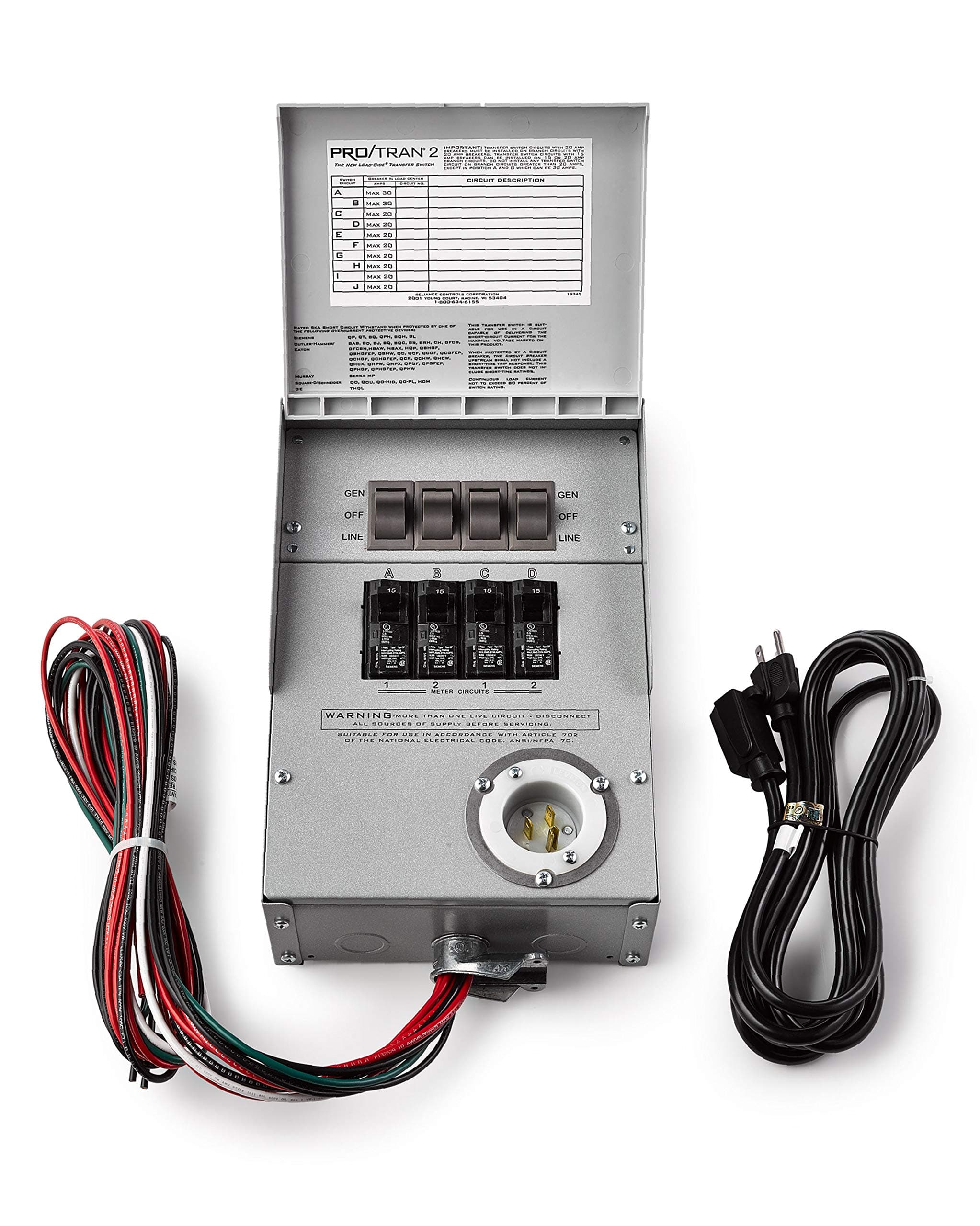 Yeti Home Integration Kit Transfer Switch, Powers up to 4 Circuits