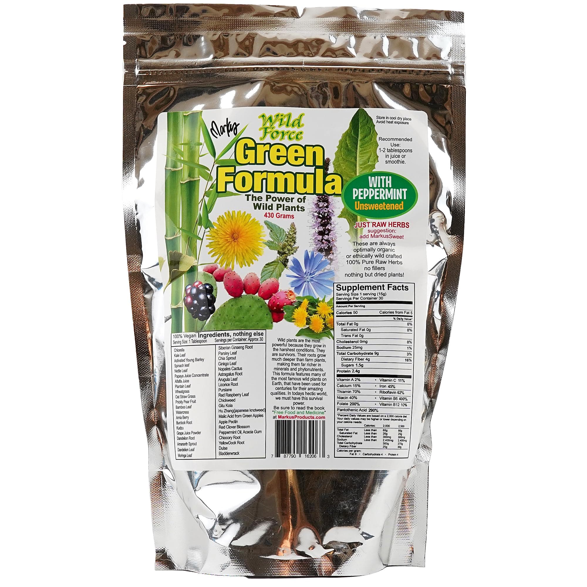 Unsweetened Greens with Peppermint