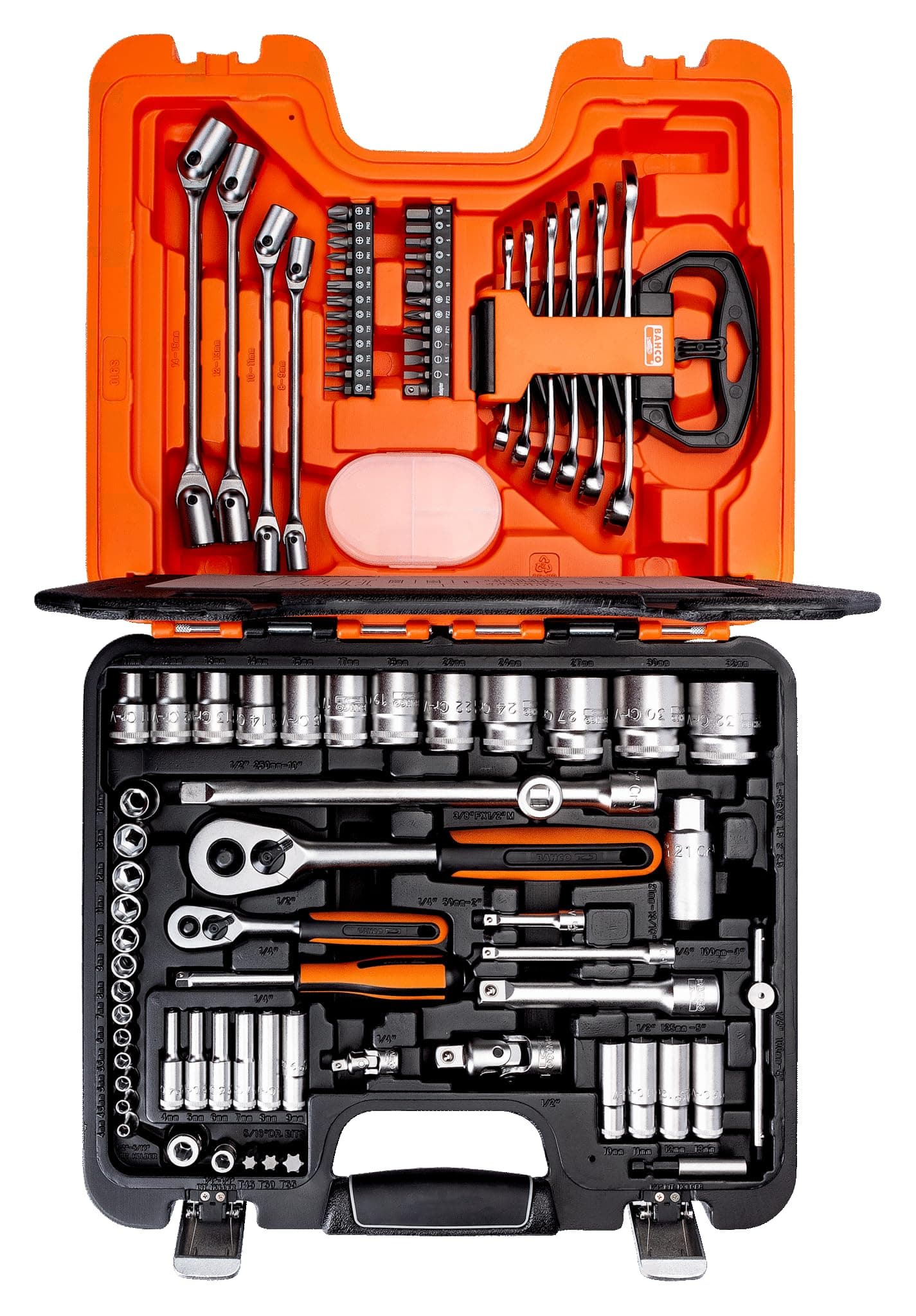 S910 S910 Socket Set 92-Piece 1/4-Inch And 1/2-Inch Drive