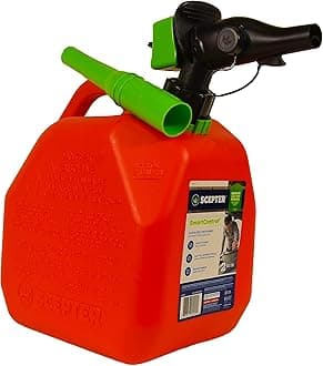 FR1G252 Fuel Container with Spill Proof Smart Control Spout with Bonus Spout Extender, Red Gas Can, 2 Gallon