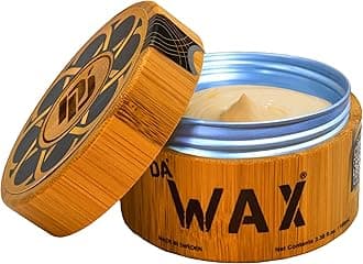 Da'Wax 100ml – Strong Hold Matte Hair Wax for Men – Beeswax & Carnauba Formula – No Silicones, Parabens or Sulphates – Bamboo Tub