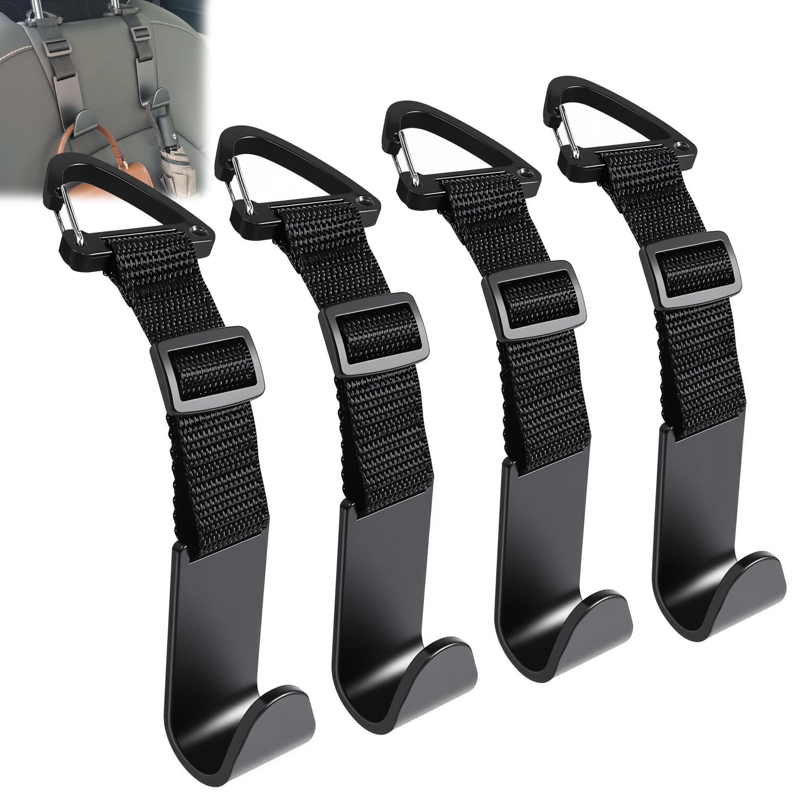 Adjustable Seat Hooks with Clips